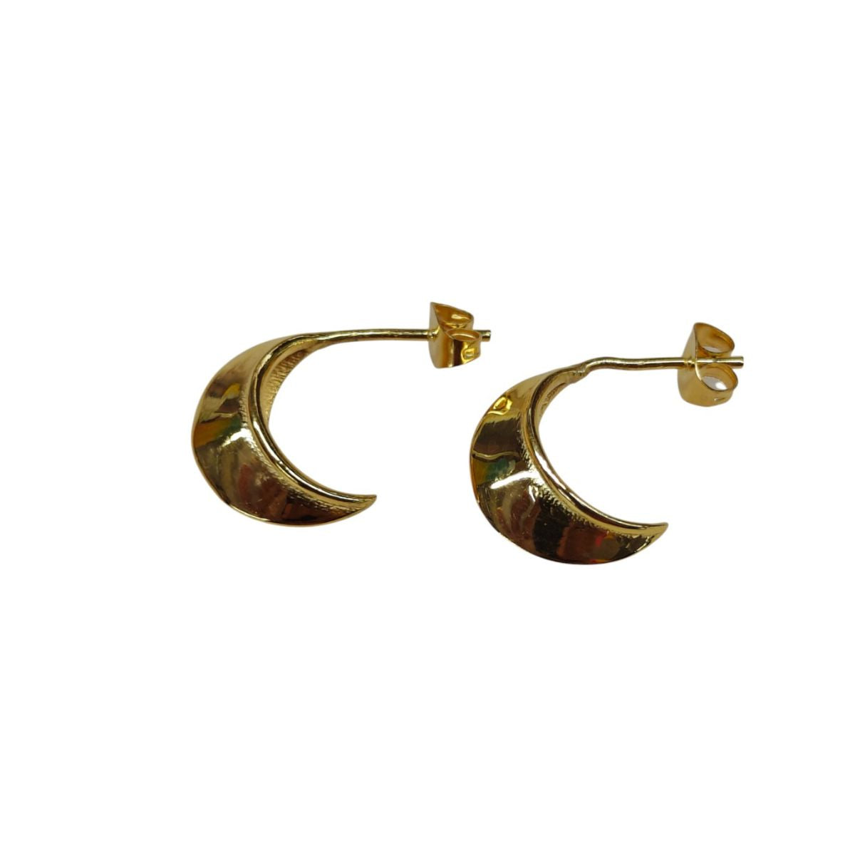 LunaCurve Hoops – 18k Gold Plated