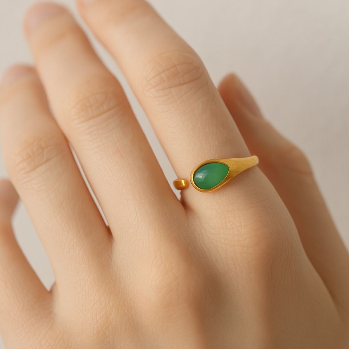 Classic GreenOnyx Ring