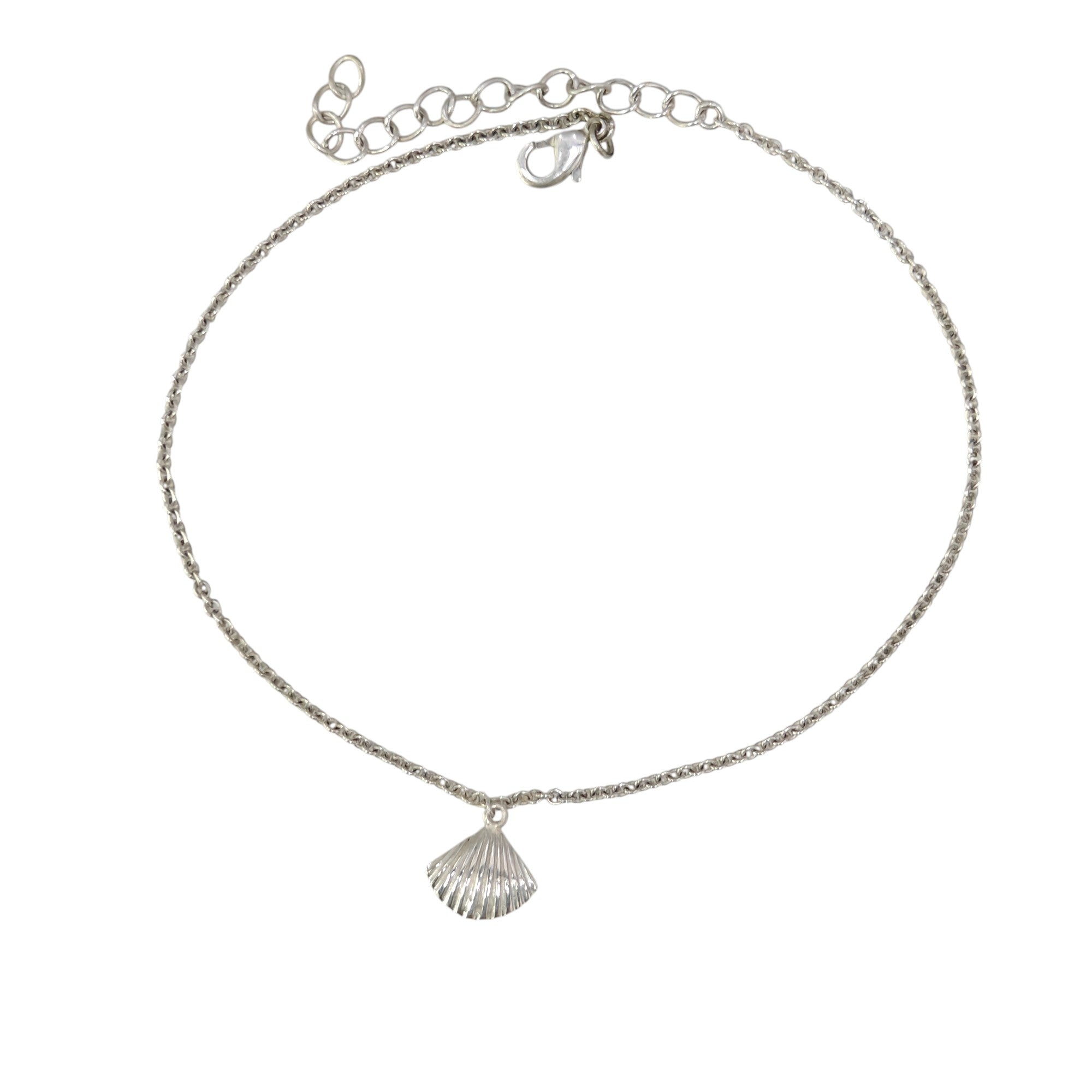 Shell Anklet with 999 Pure Silver Plating