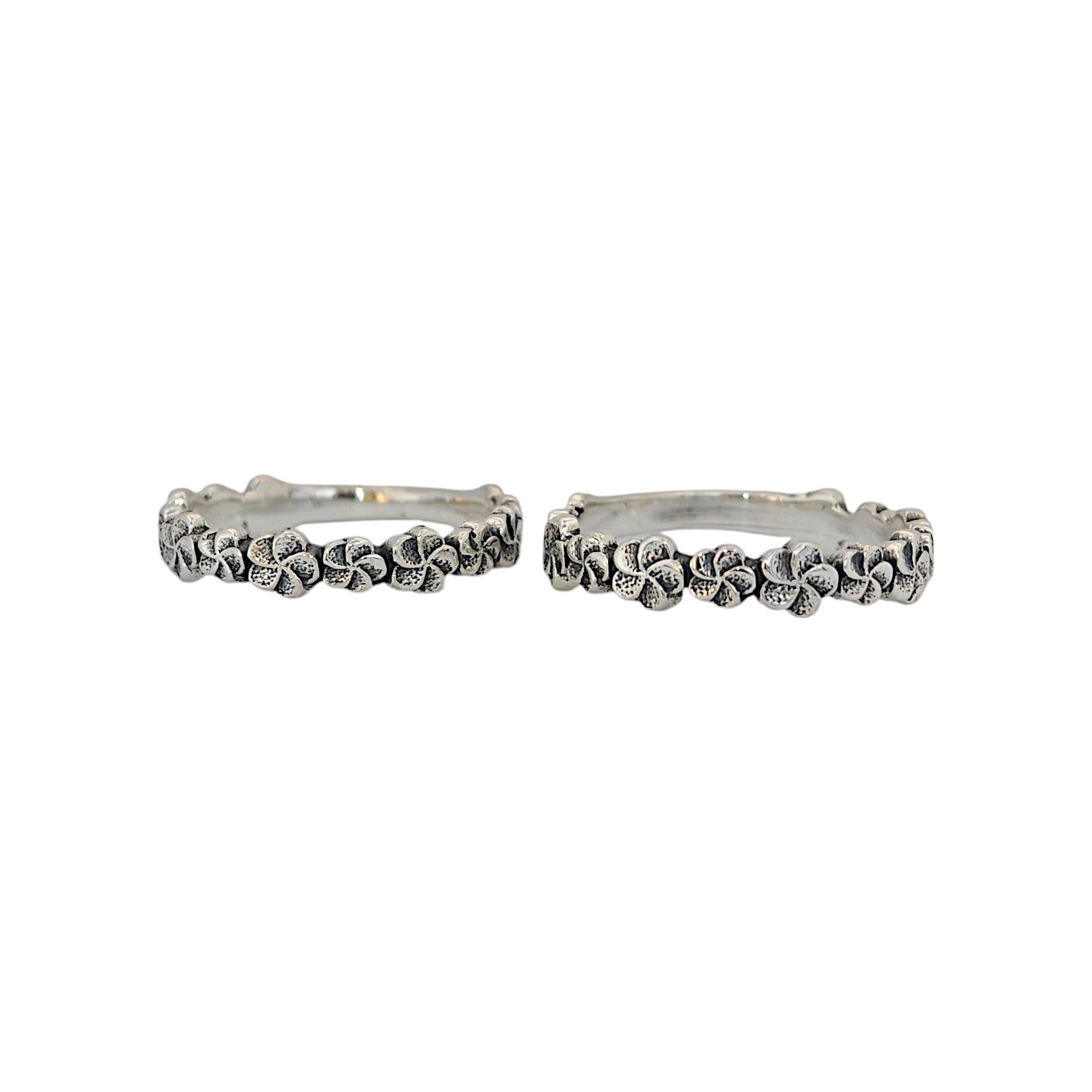 Flower Toe Ring in 92.5 Silver