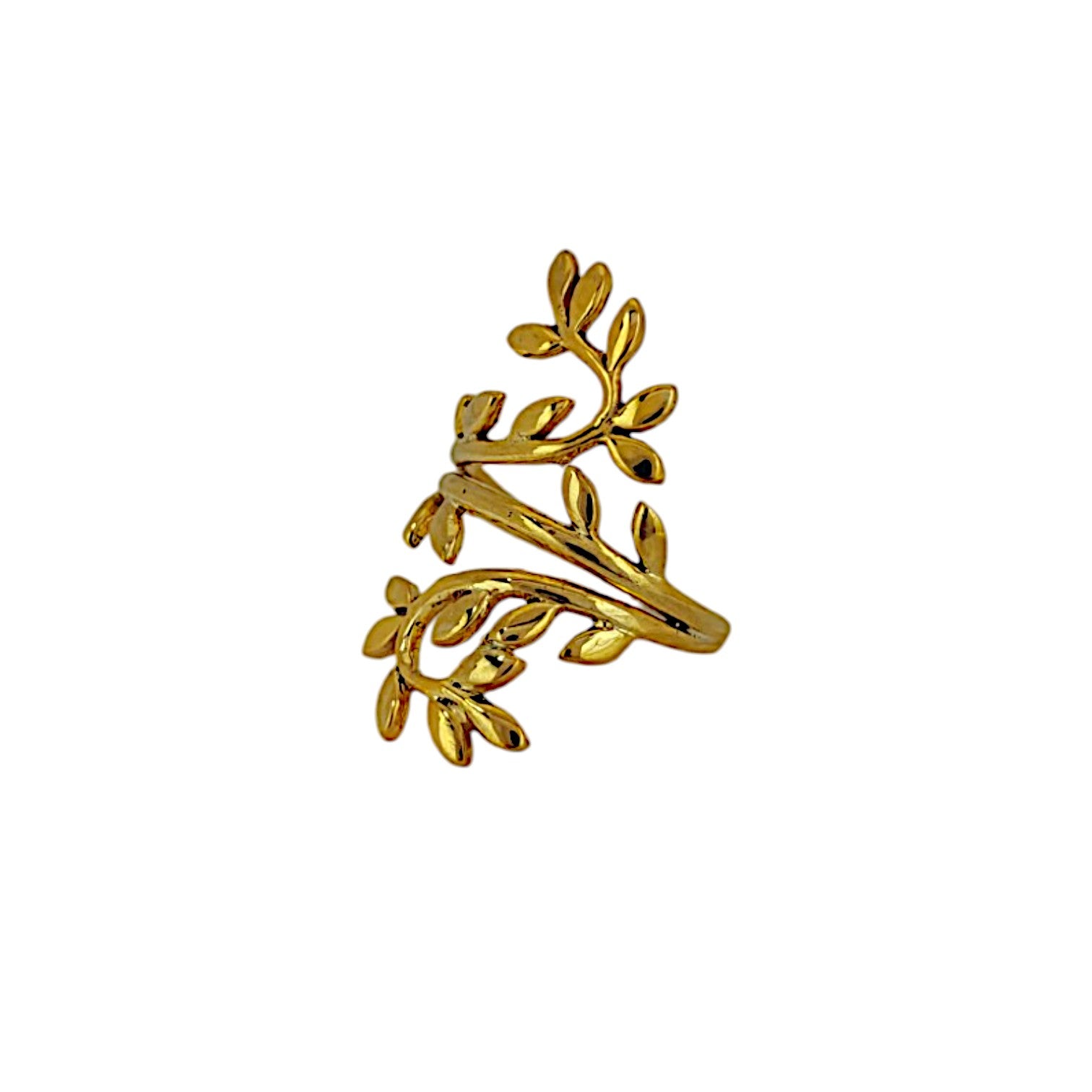 Golden Laurel Ring in 18k Gold Plated
