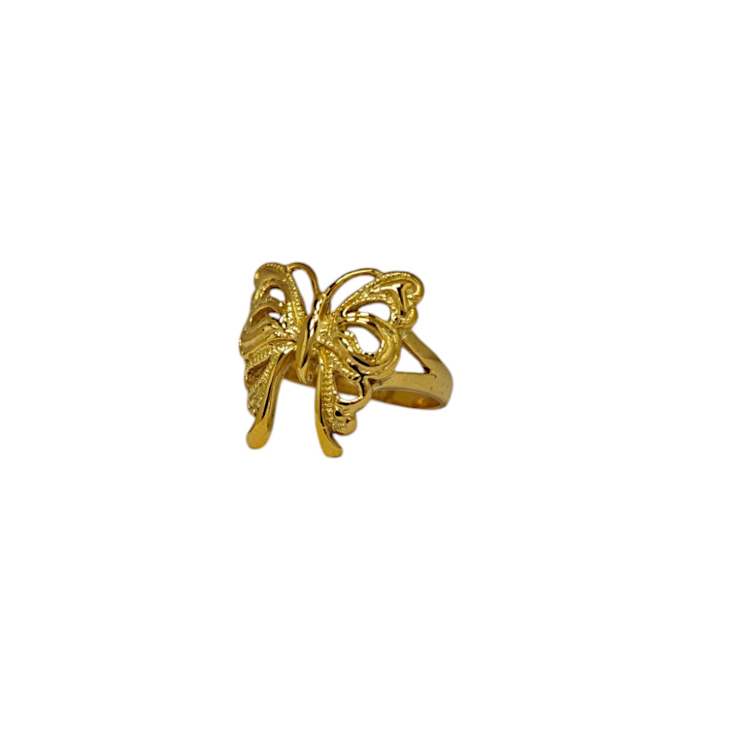 Butterfly Ring with 18k Goldplating