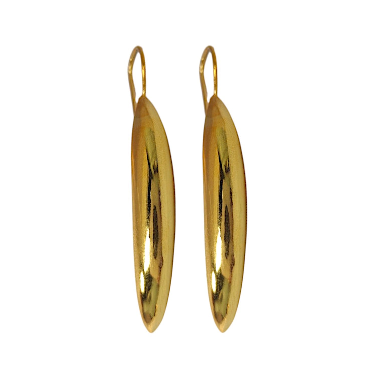 Long Boat Earring in 18K Gold Plating