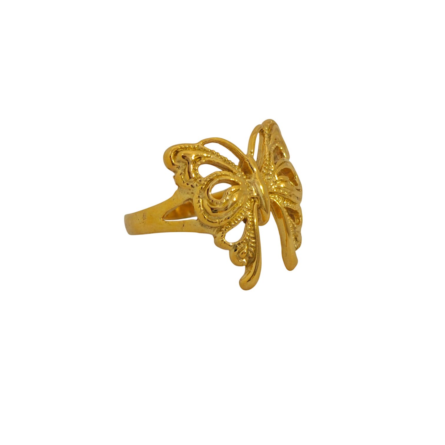 Butterfly Ring with 18k Goldplating