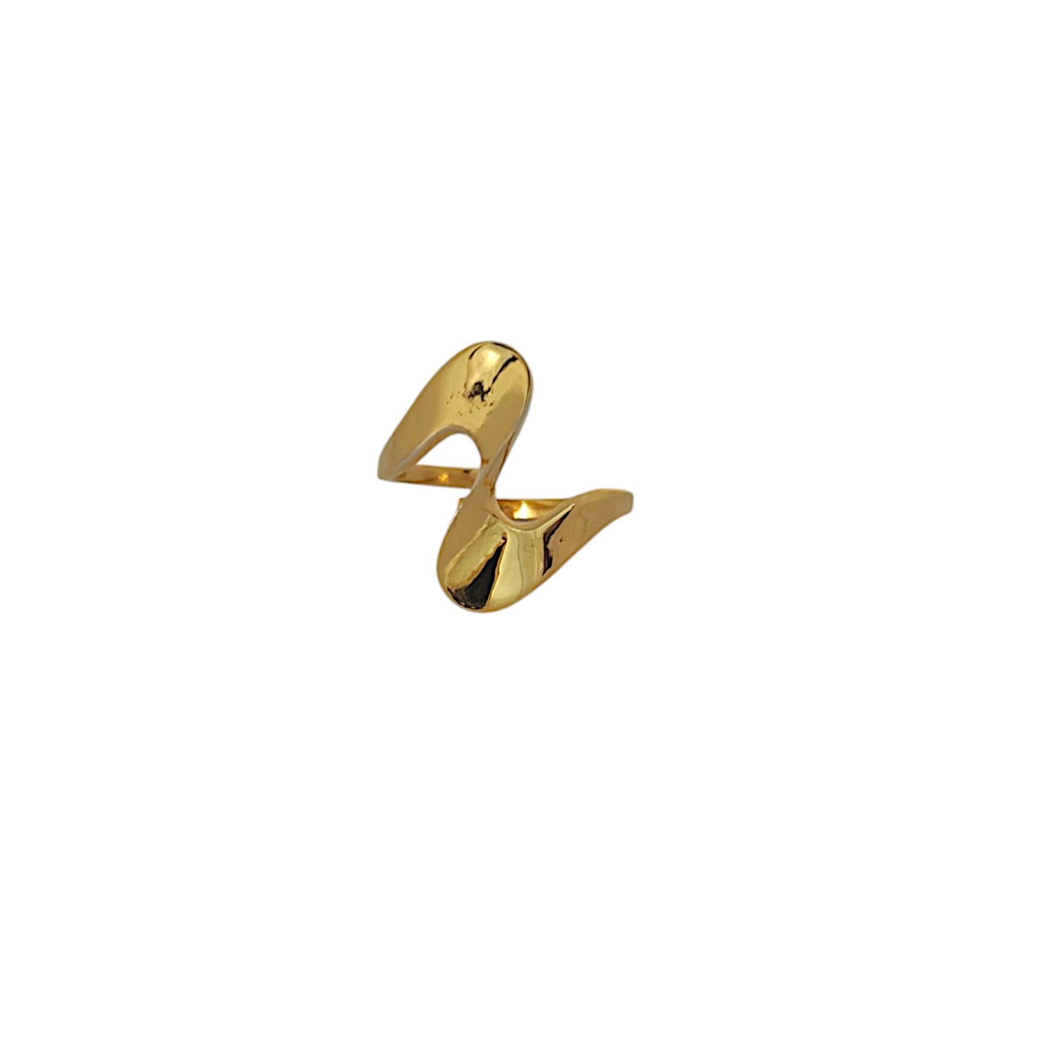 Waveform Gold Ring in 18k Gold Plating
