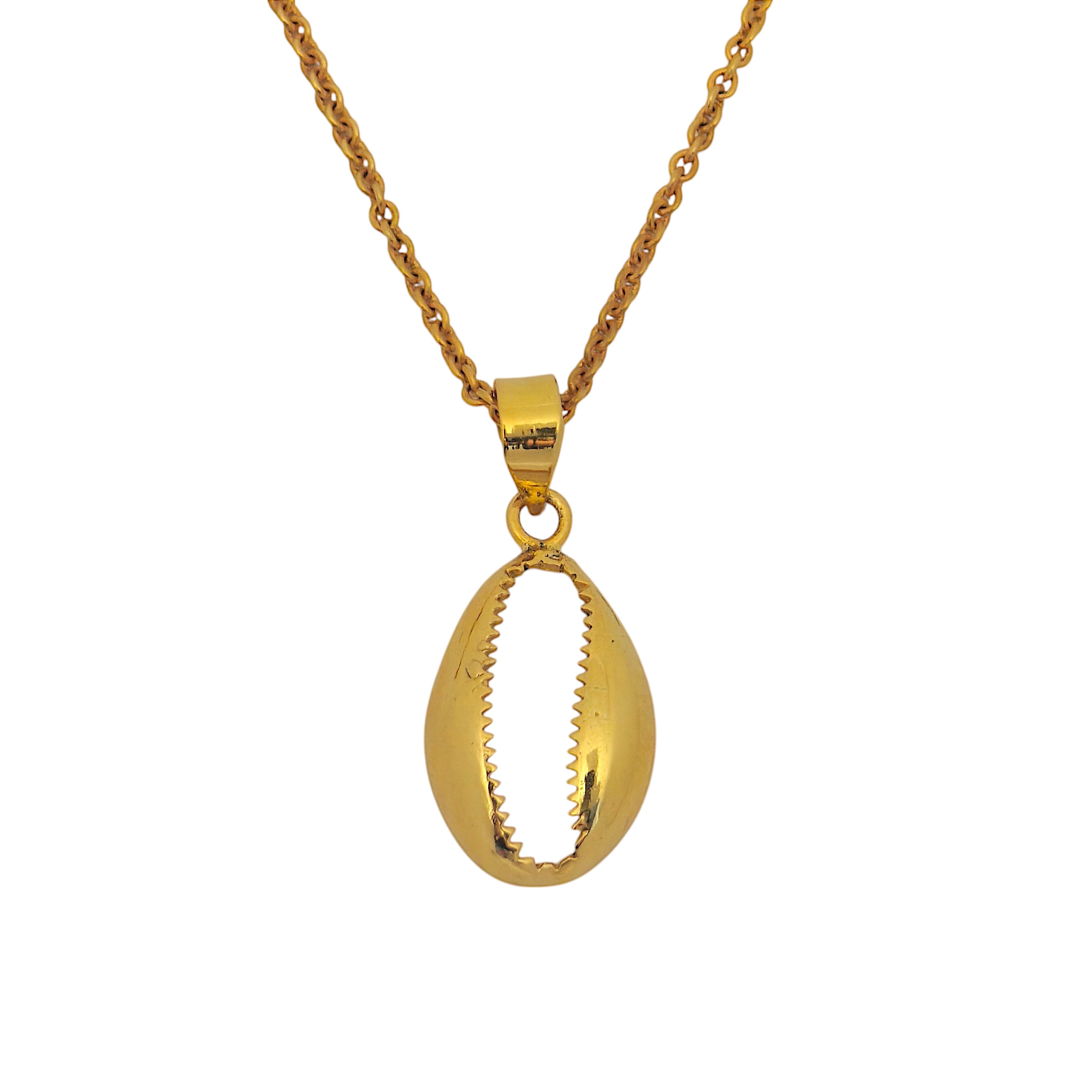 Golden Shell Necklace in 18k Gold Plated