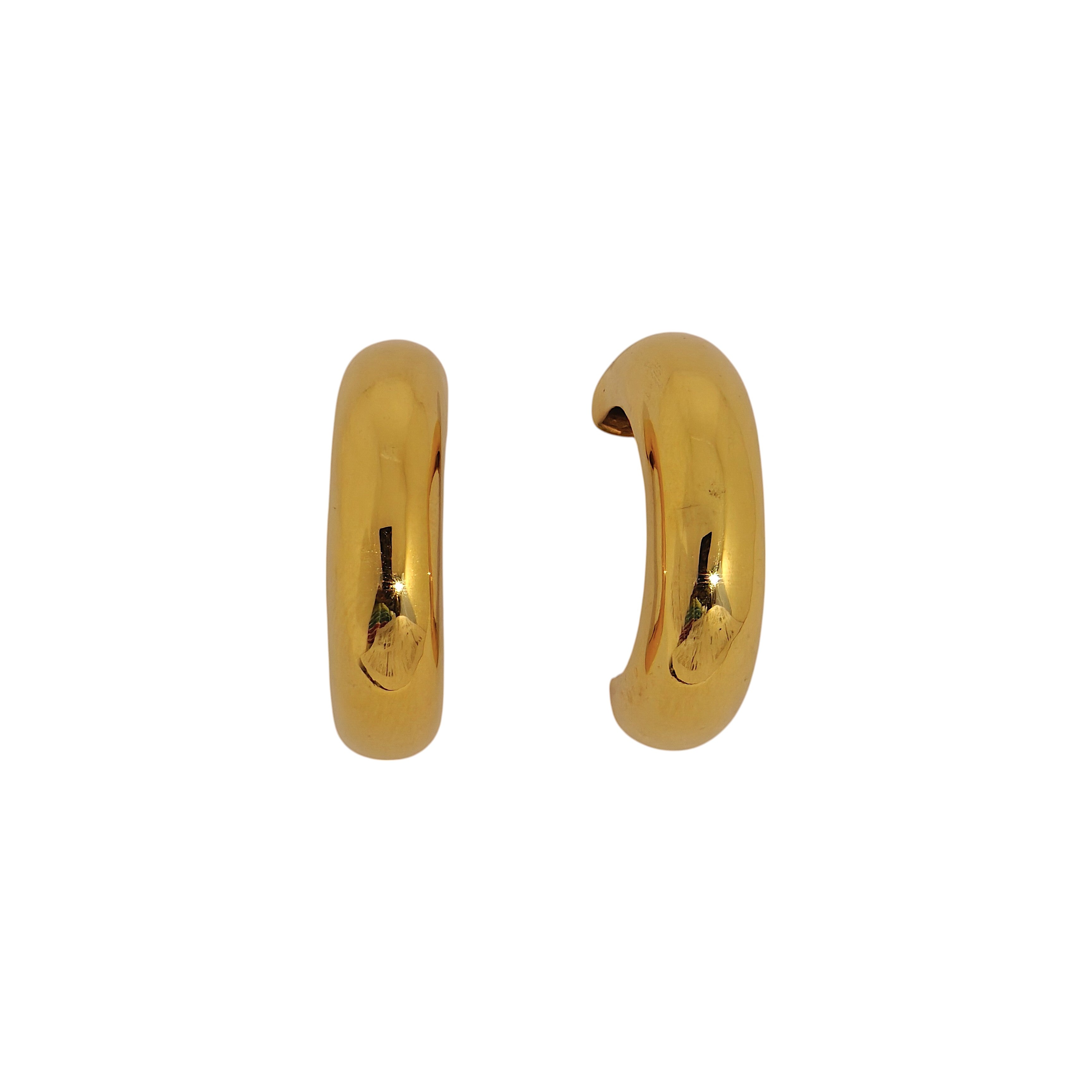 Classic Half Hoop in 18k Gold Plating
