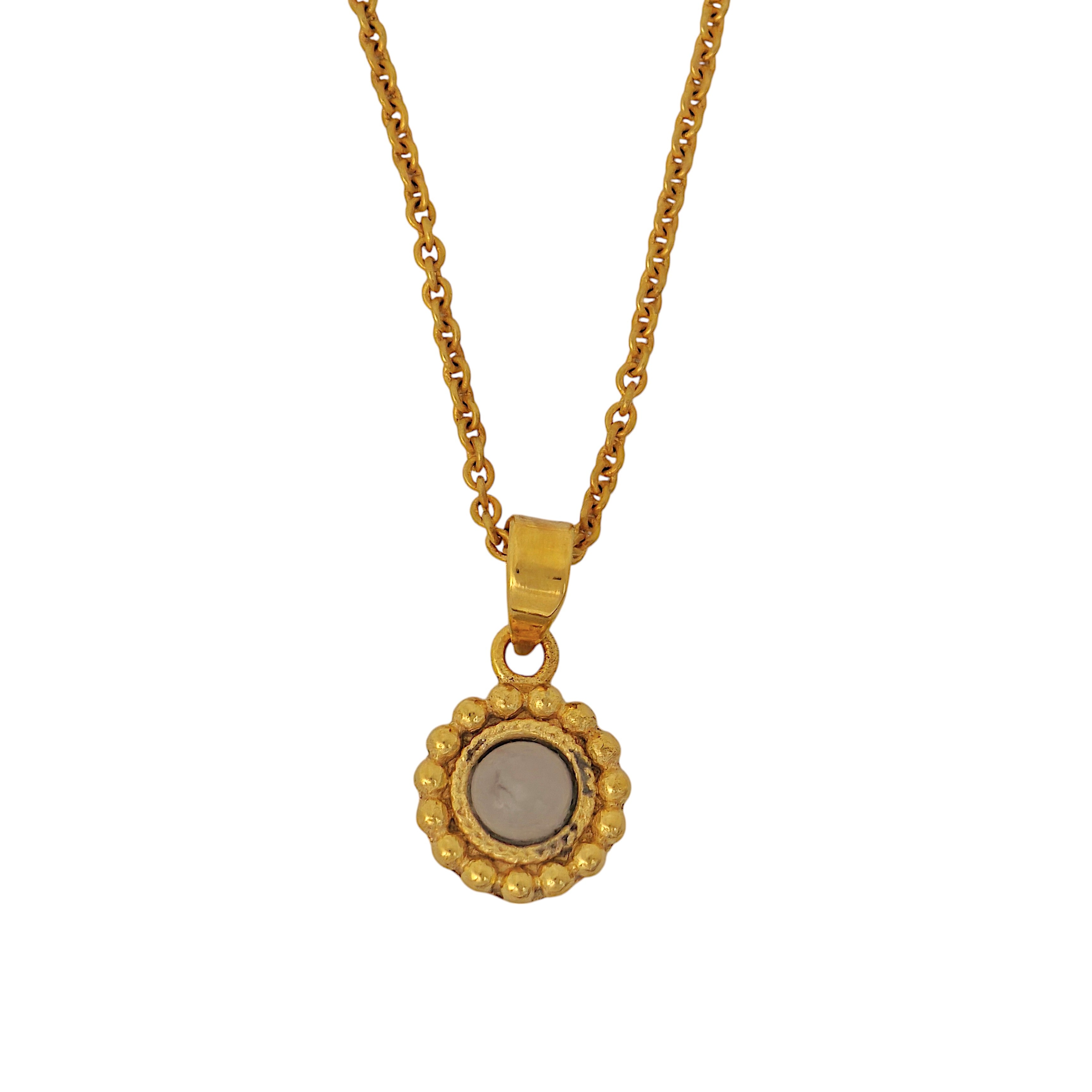 Moonstone Necklace in 18k Gold Plating