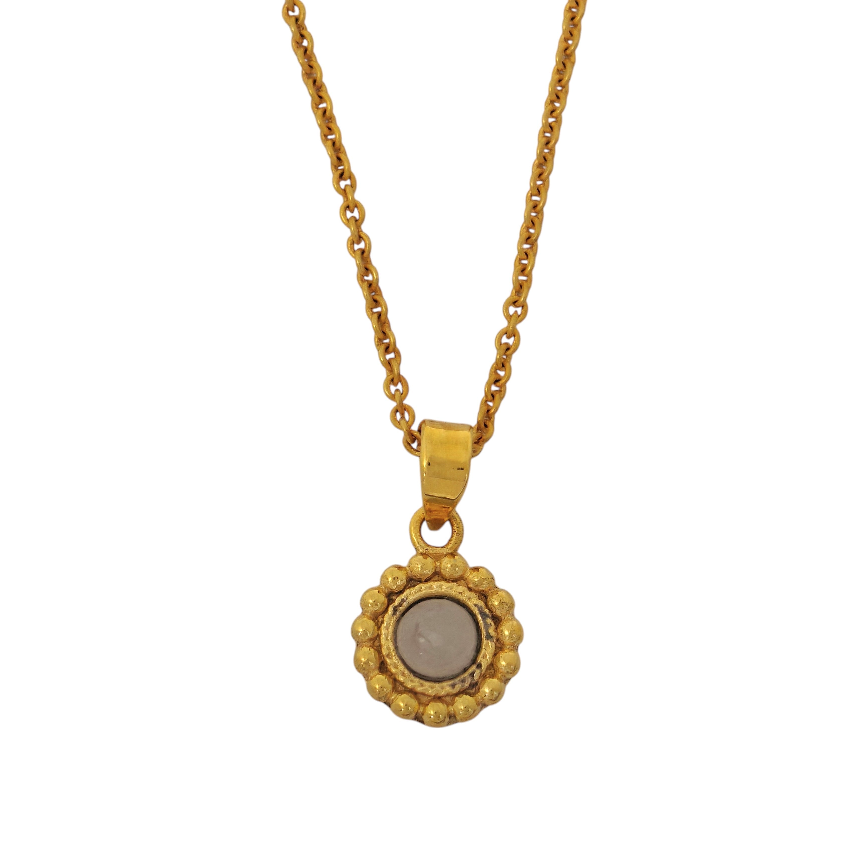 Moonstone Necklace in 18k Gold Plating