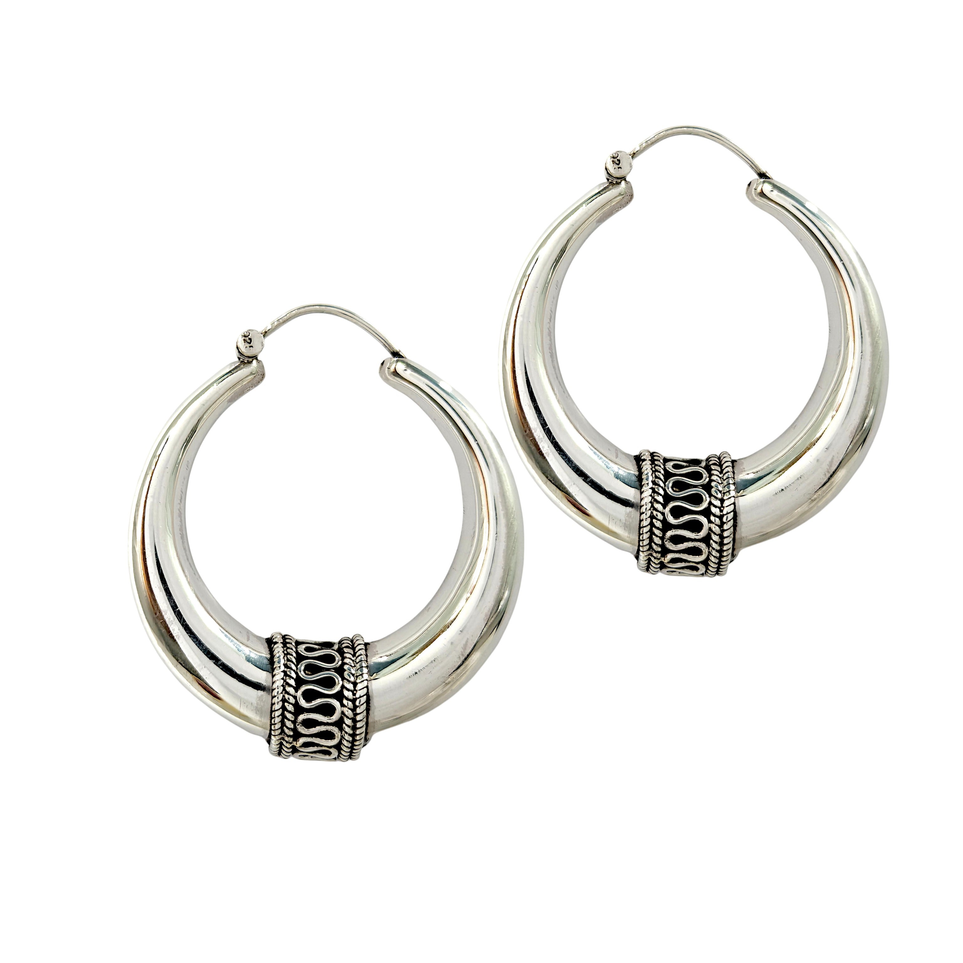 Bold Tribal Hoops