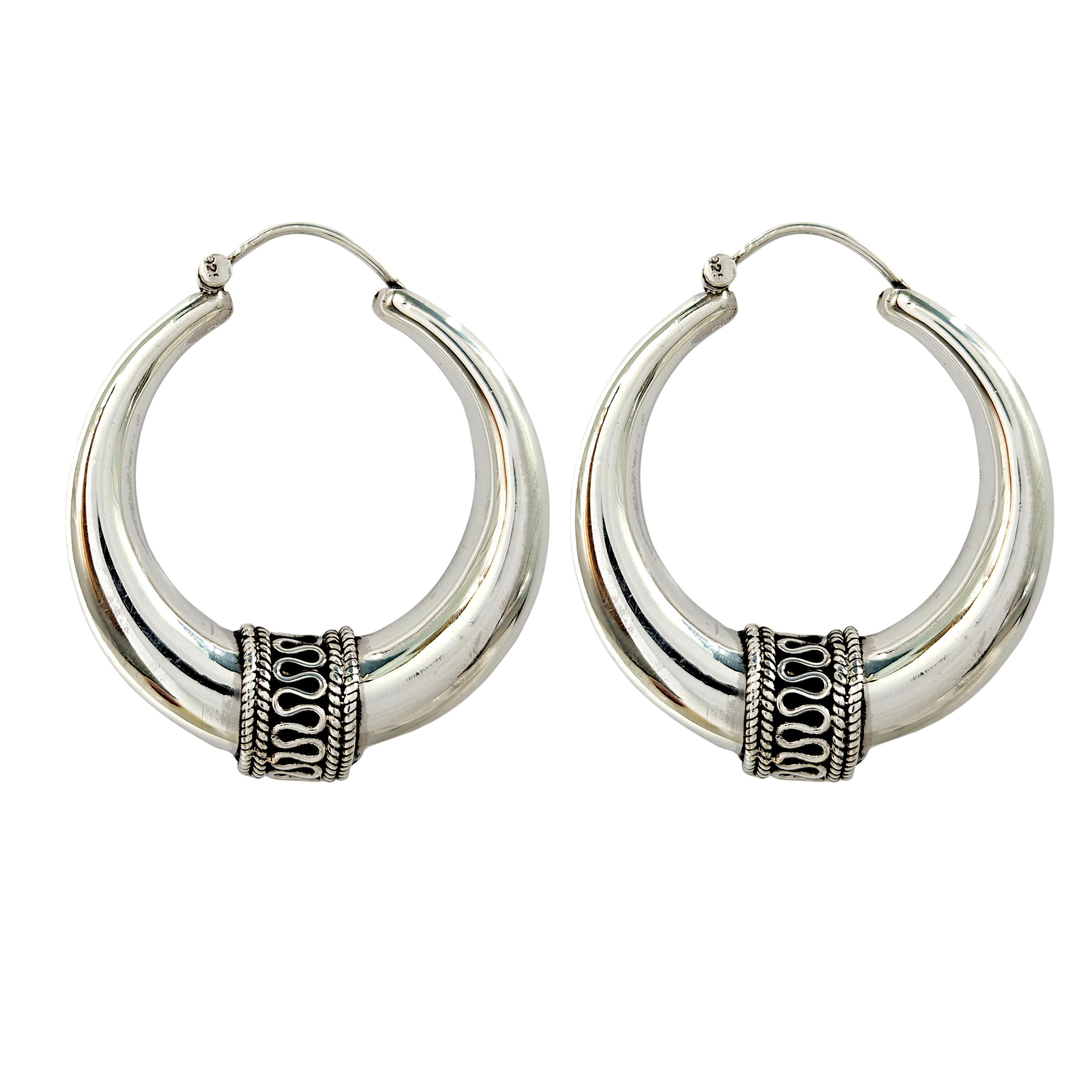Bold Tribal Hoops