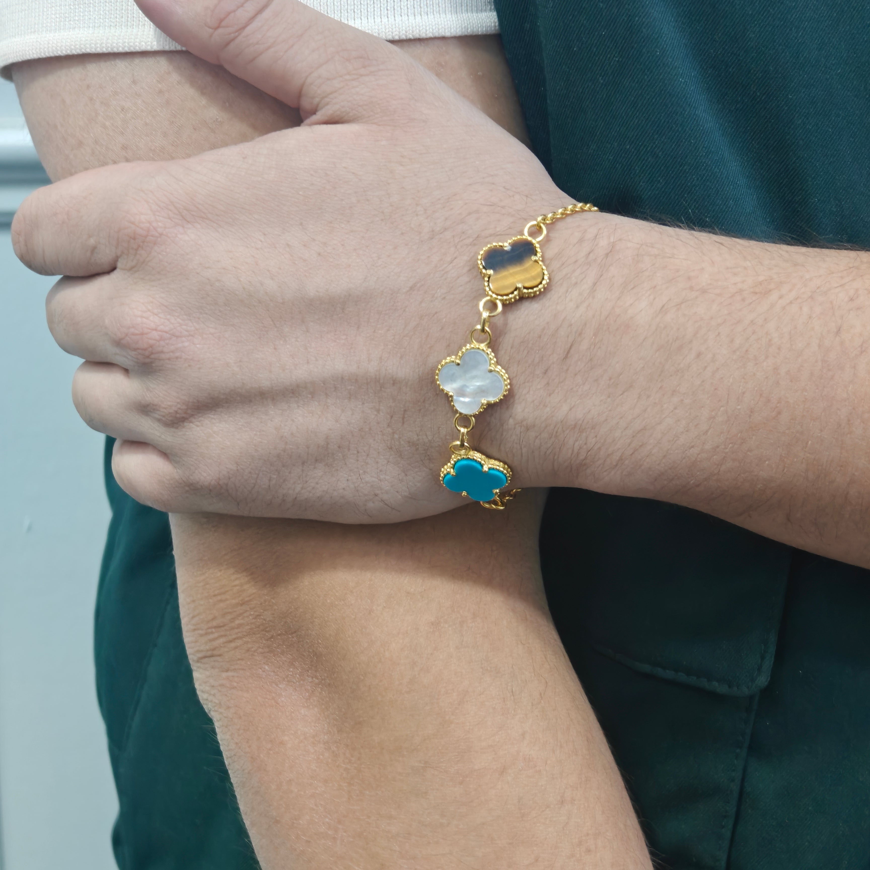 Trinity Clover Link Bracelet ⭐