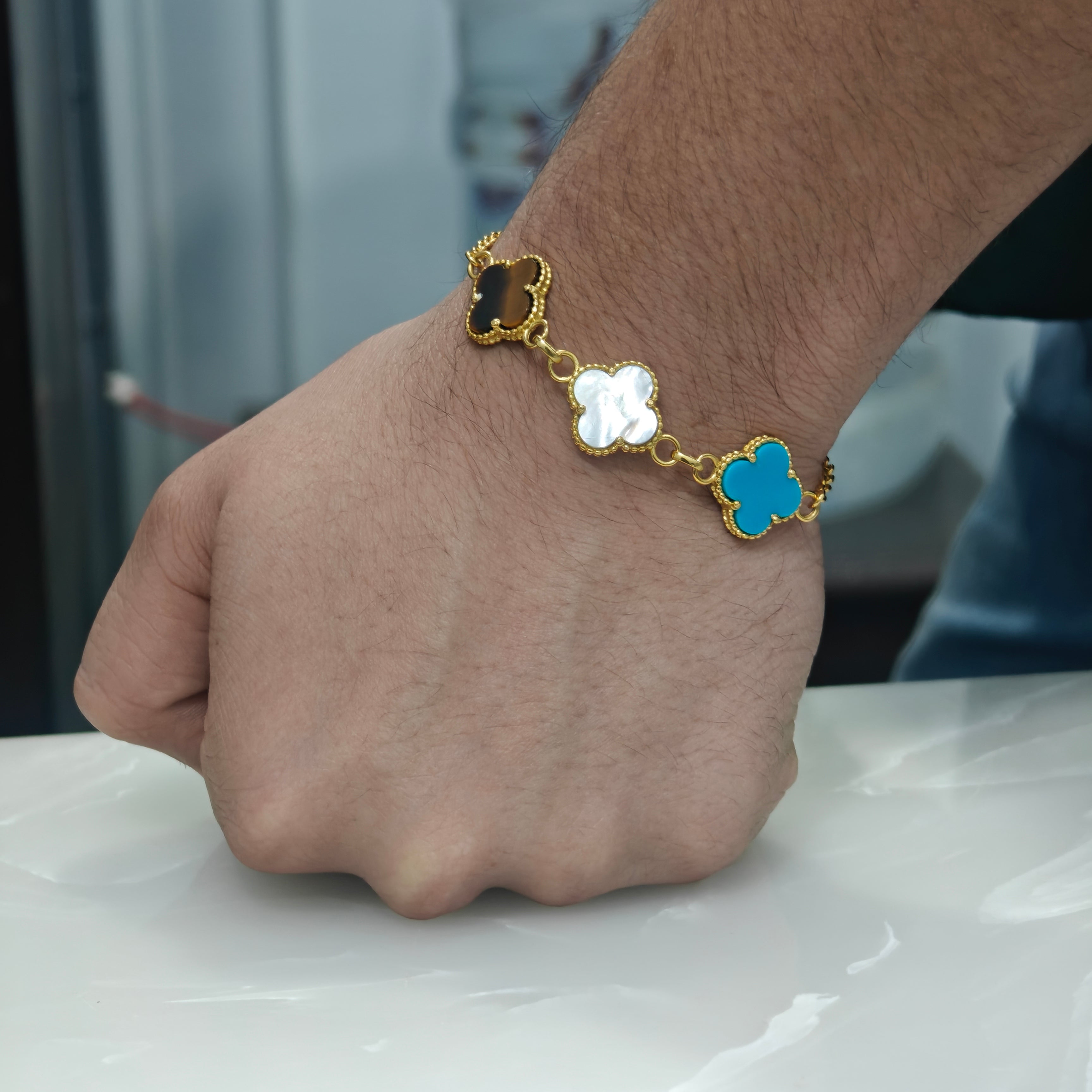 Trinity Clover Link Bracelet ⭐