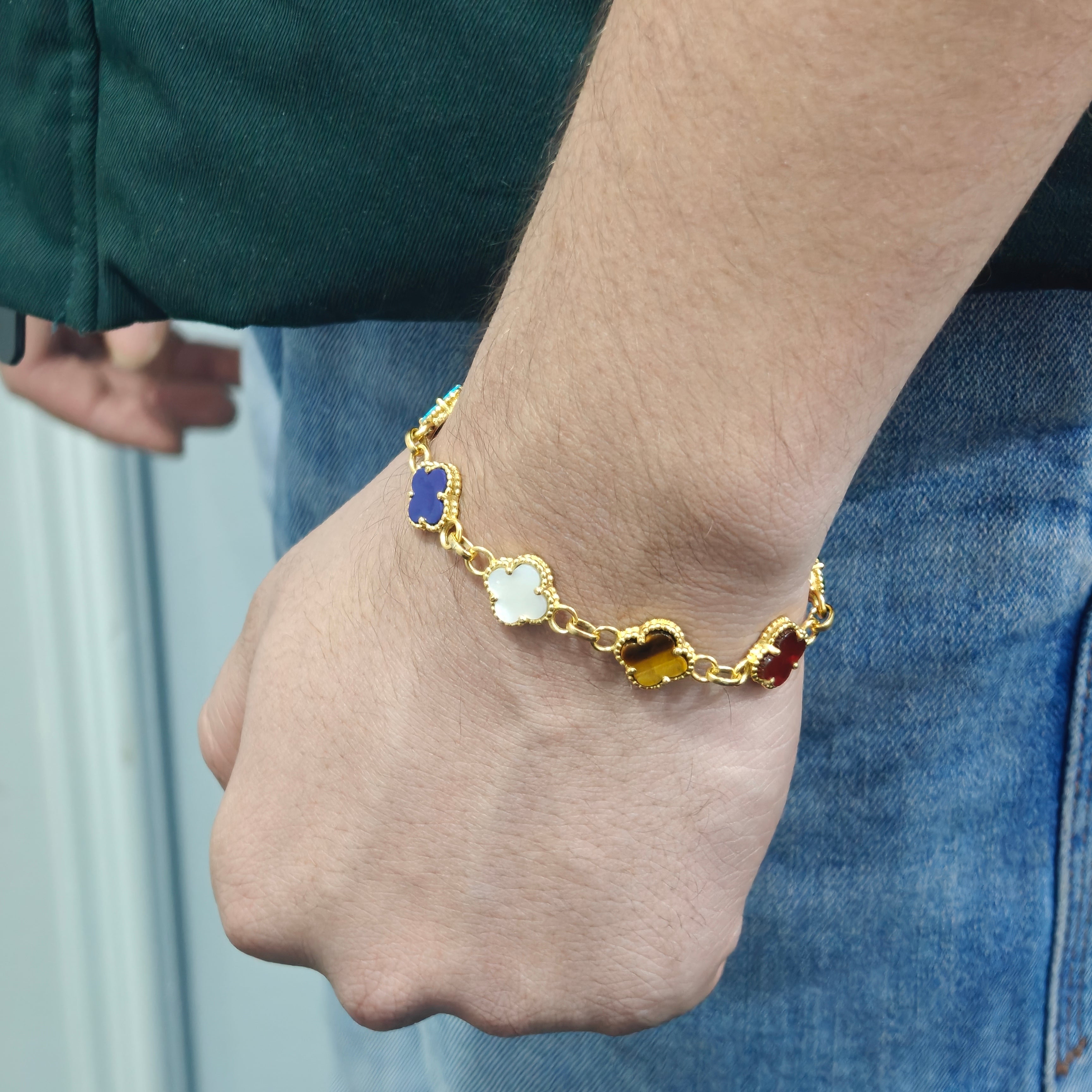 Infinite Spectrum Clover Bracelet