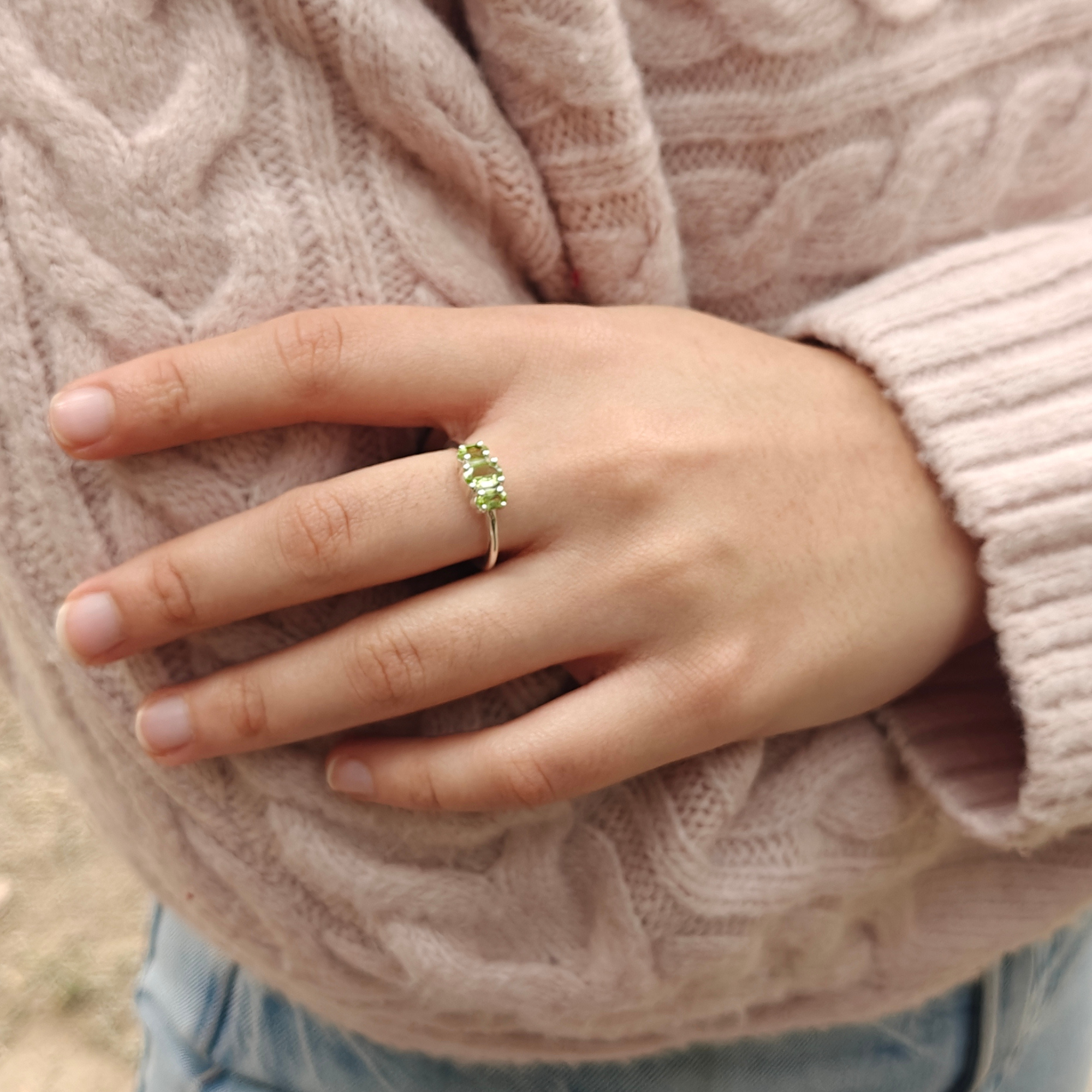Verdant Trinity 925 Silver Ring ⭐