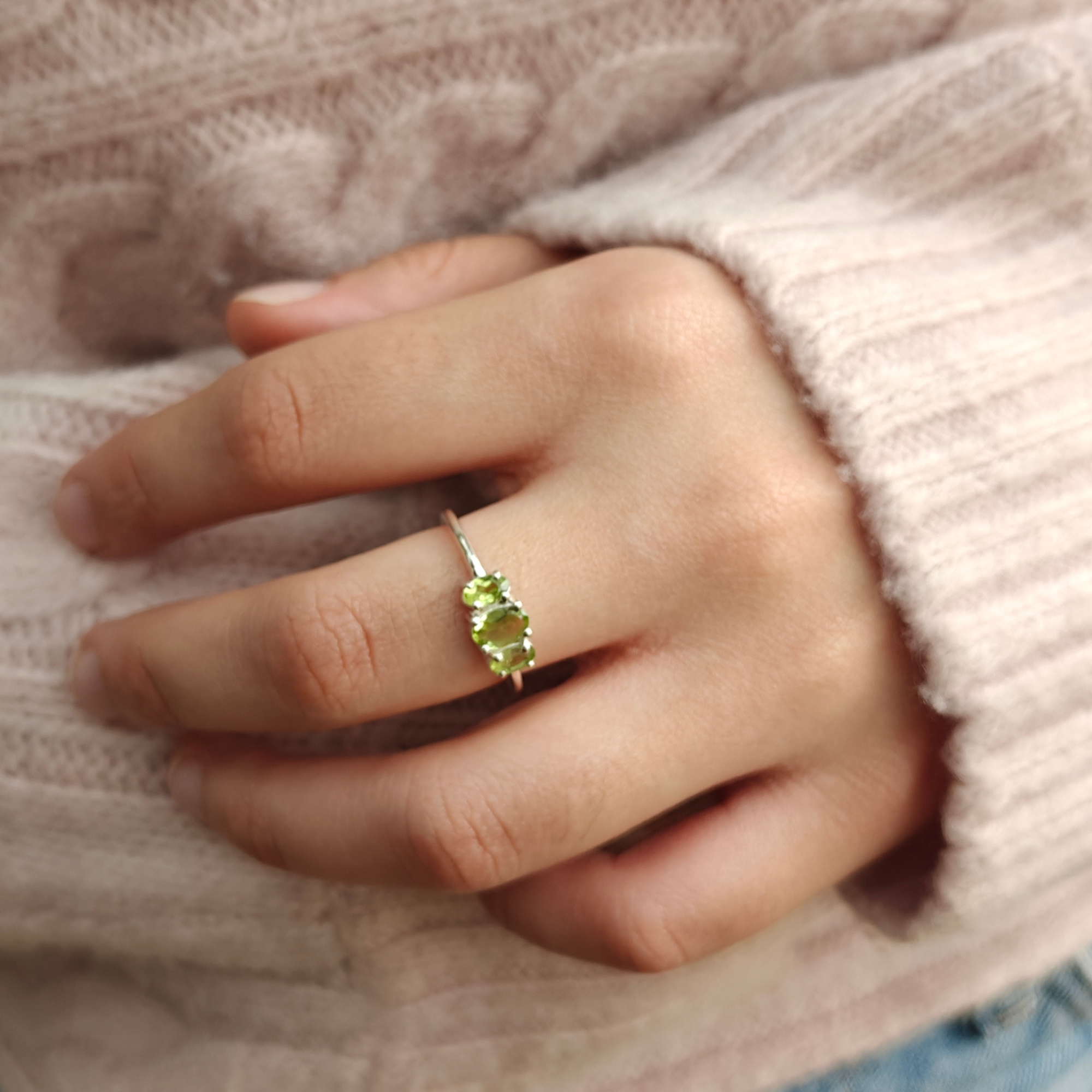 Verdant Trinity 925 Silver Ring ⭐