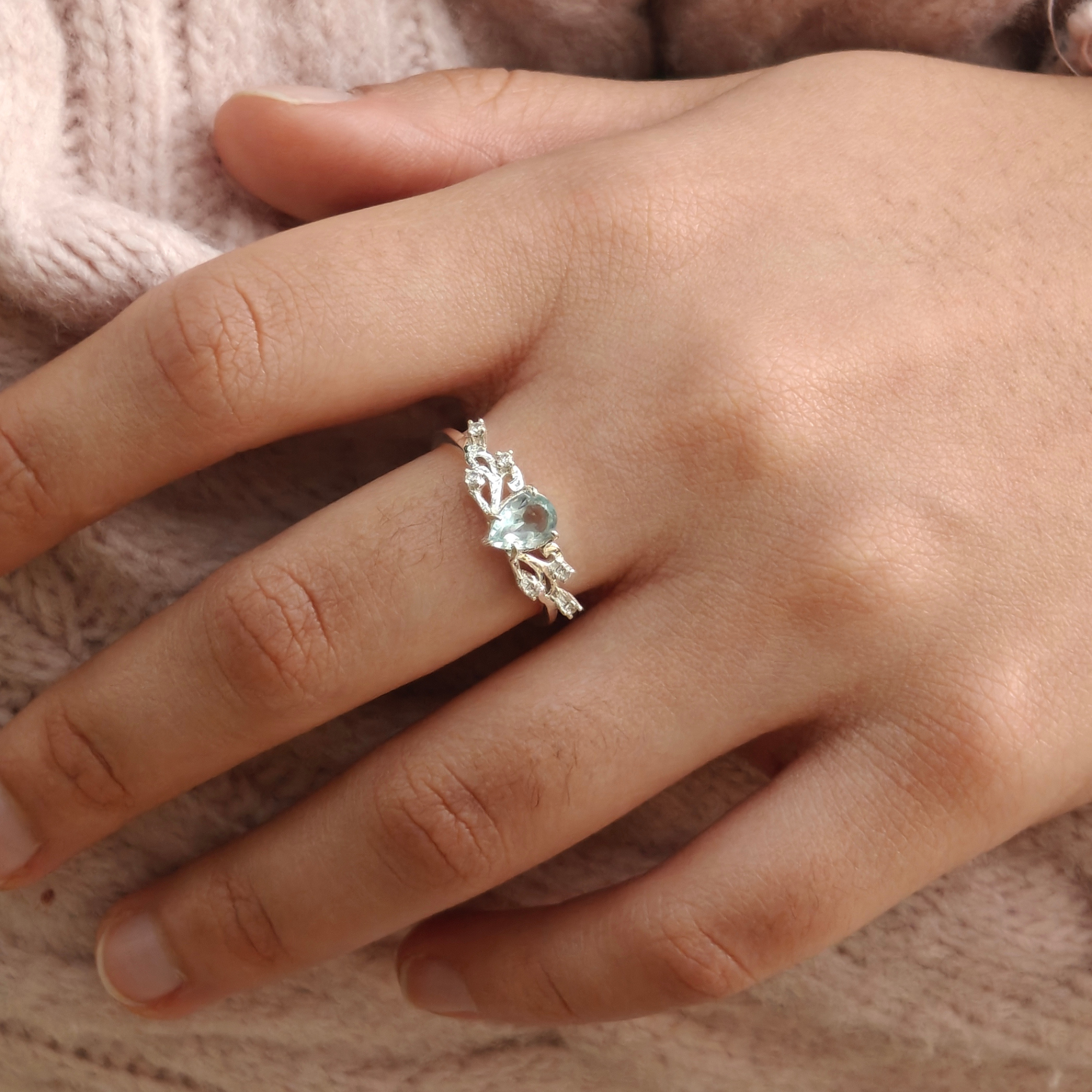 Celestia Bloom 925 Silver Ring