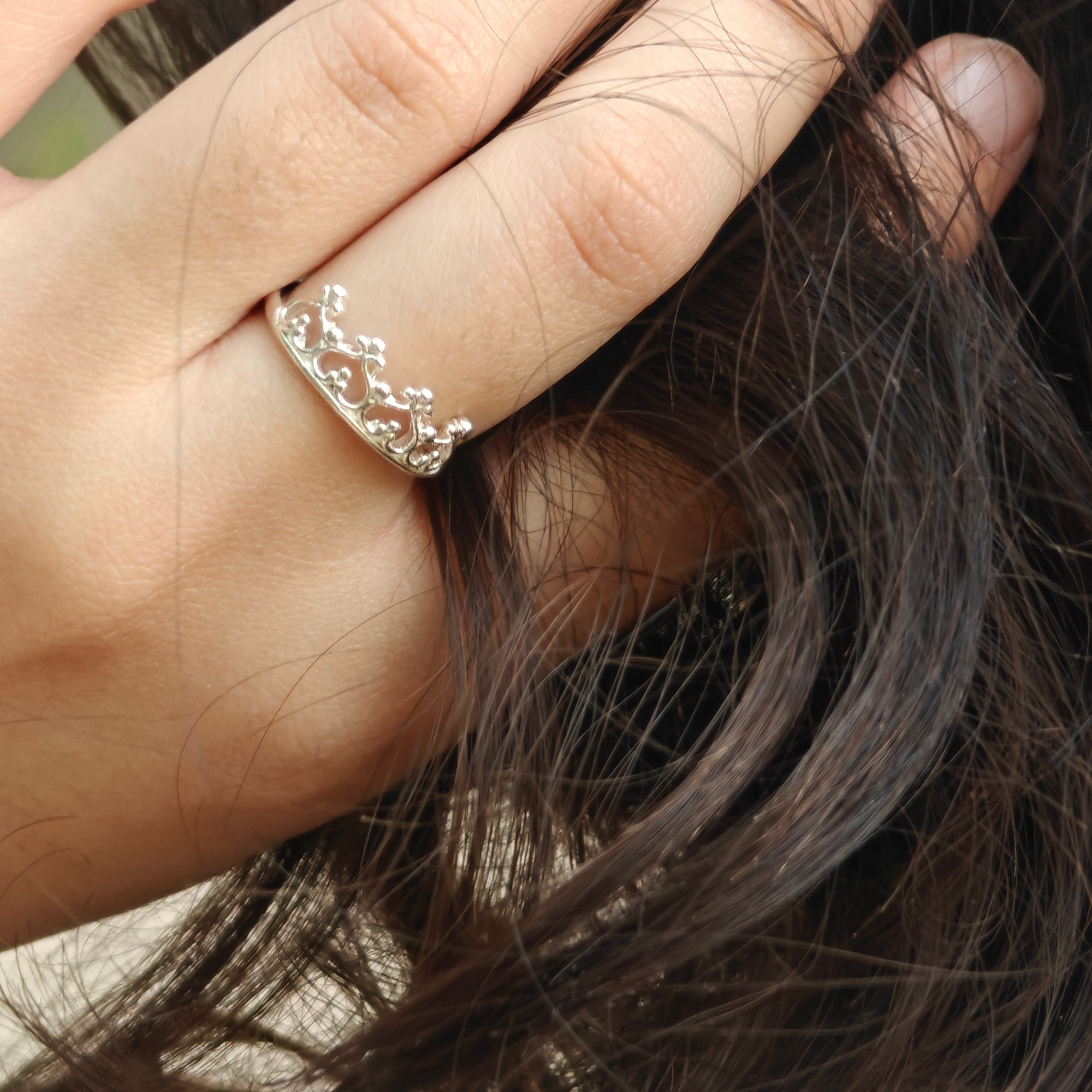 Mini Crown 925 Silver Ring