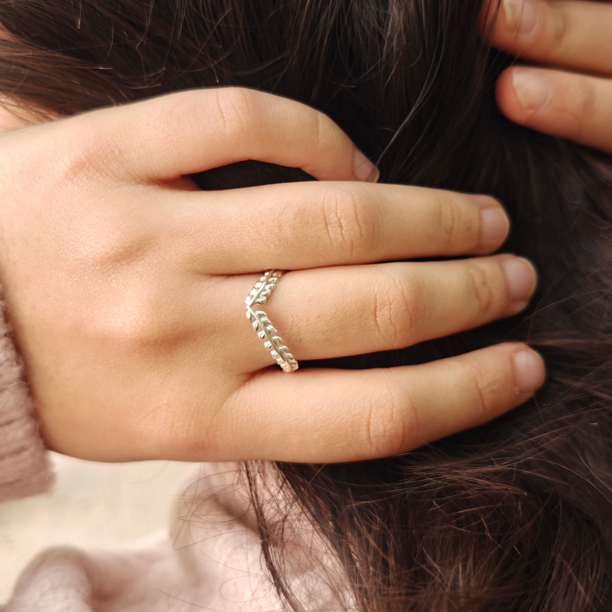 Olive Leaf 925 Silver Ring ⭐