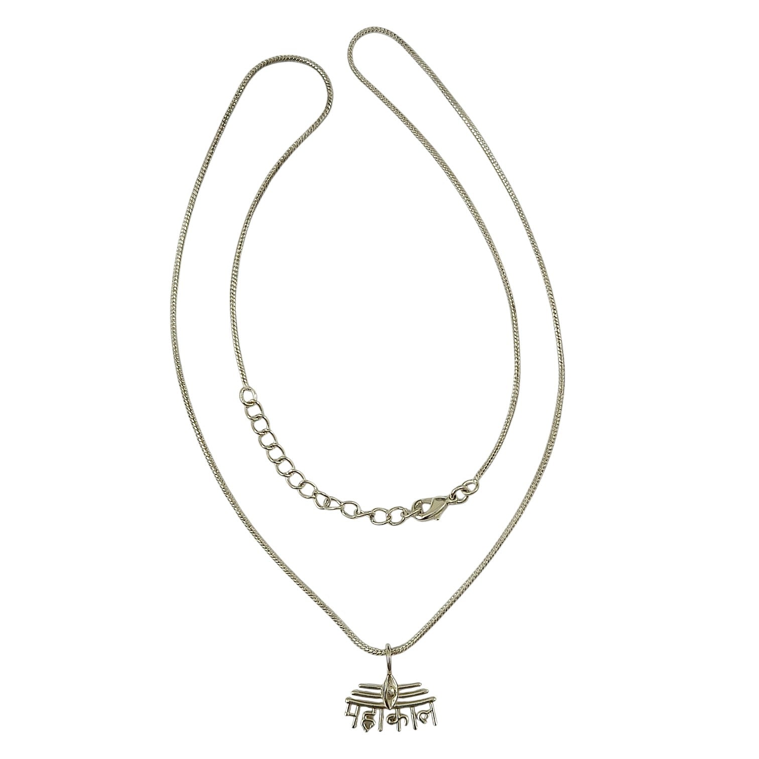 Unisex Mahakal Necklace in 999 Pure Silver Plating