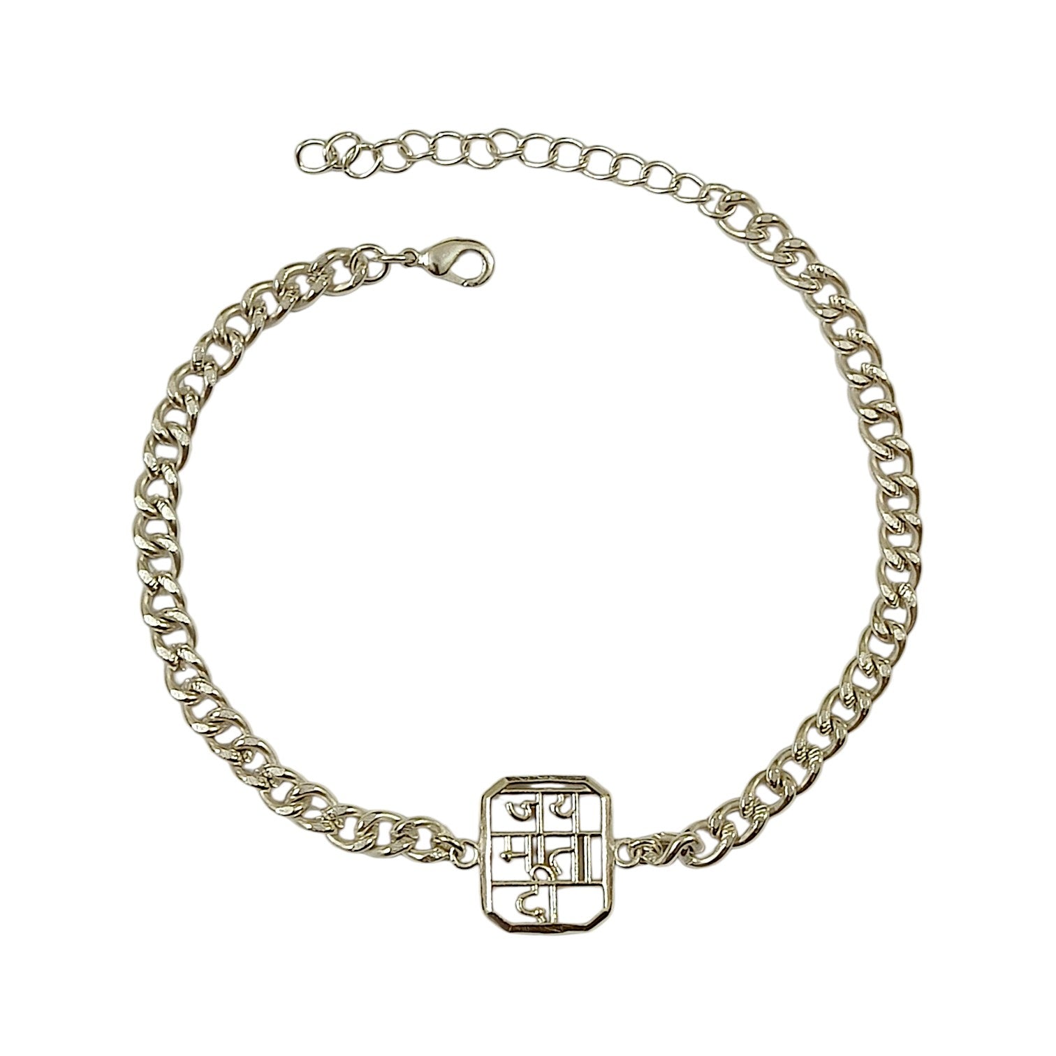 Couple Jai Mata Di Bracelet Set in 999 Pure Silver Plating