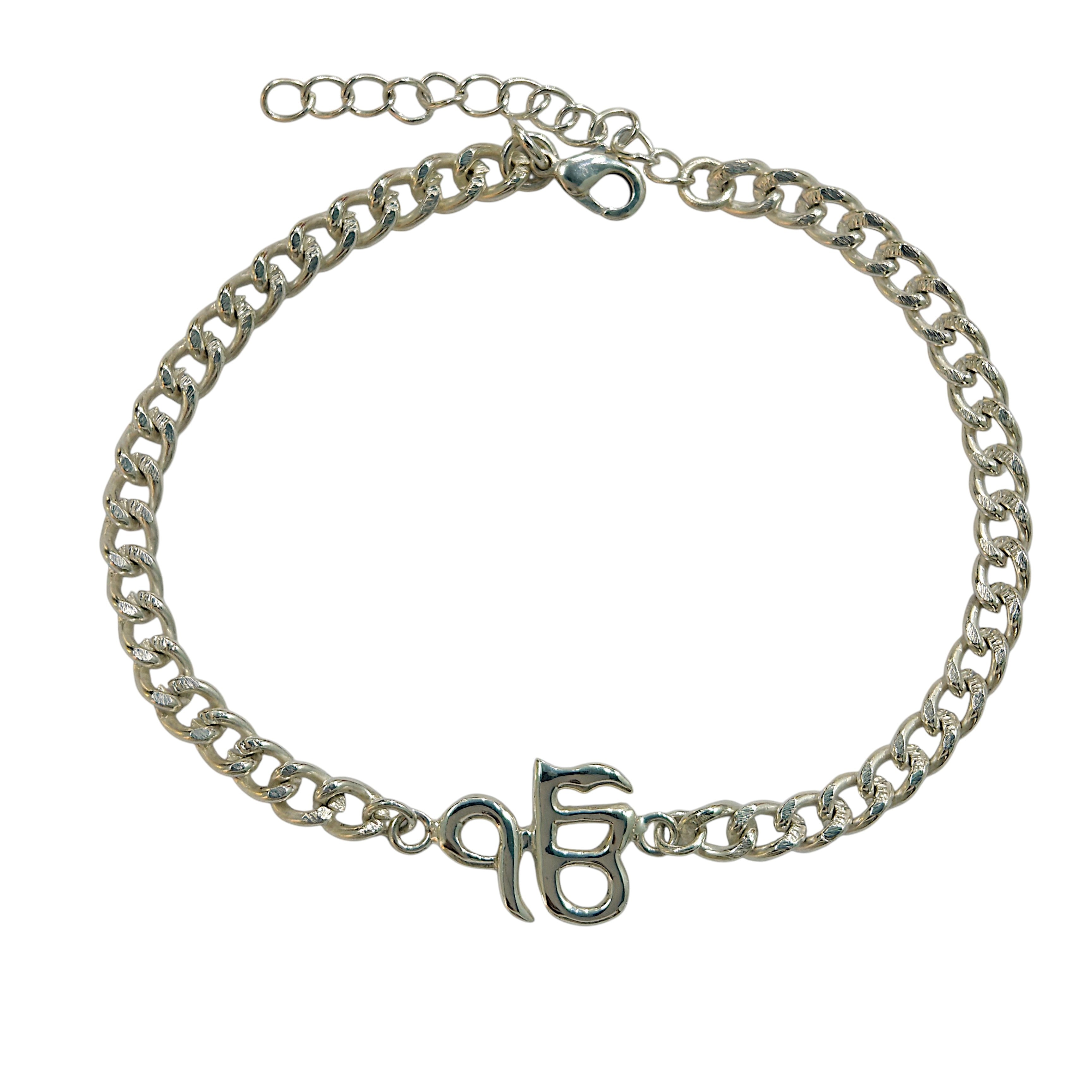 Couple Ek Onkar Set in 999 Pure Silver Plating