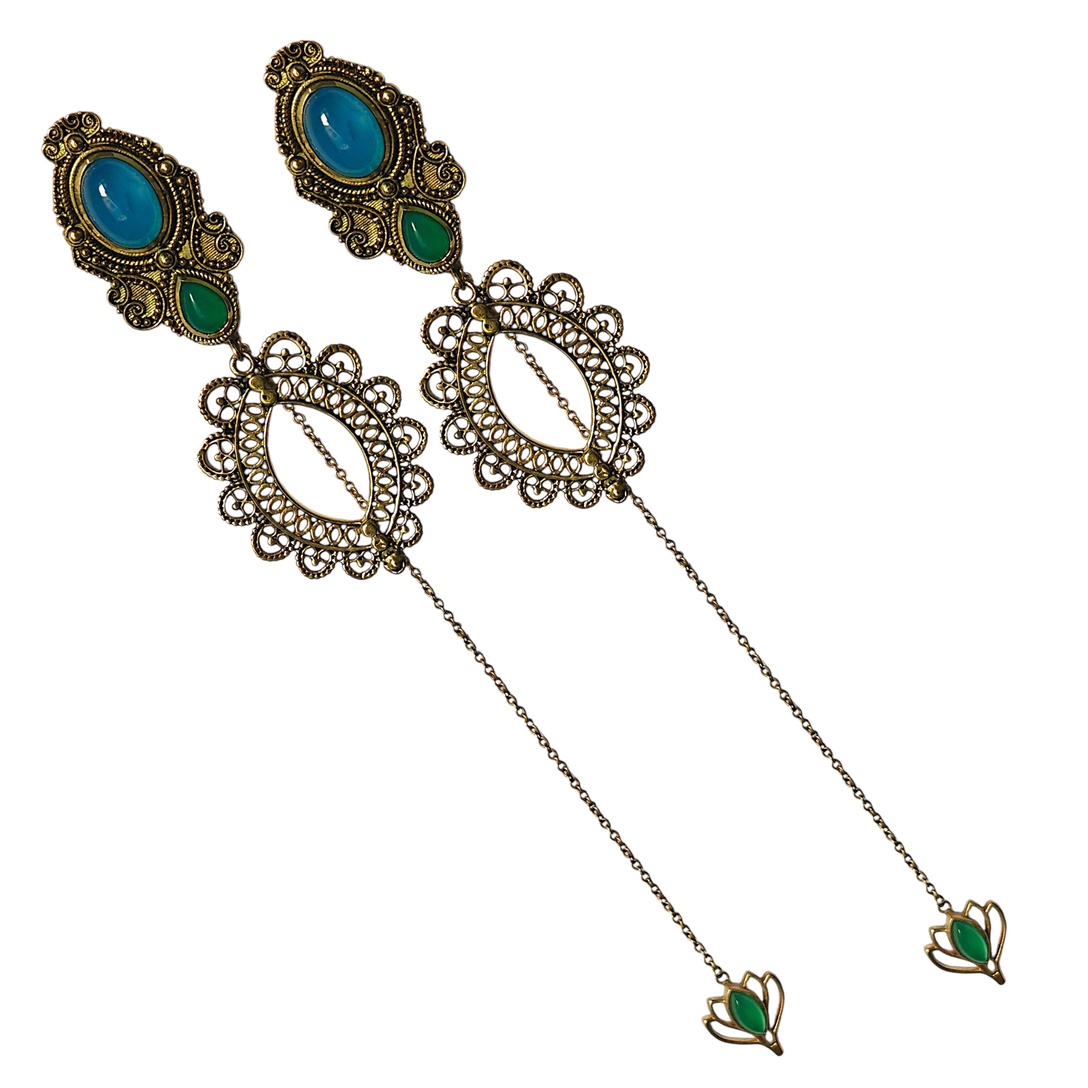Royal Victorian Antique Earrings with Detachable Drops