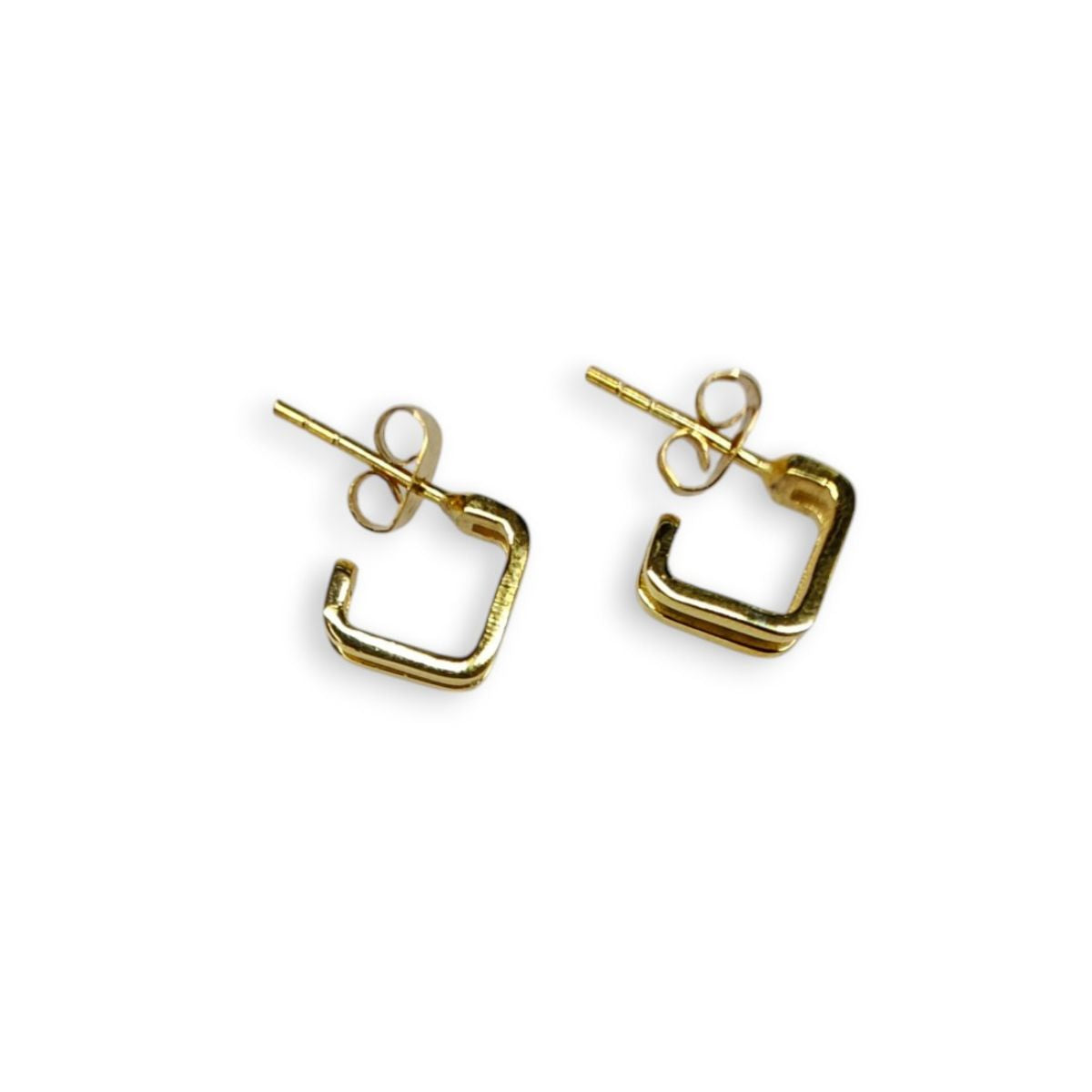SquarePop Studs – 18k Gold Plated