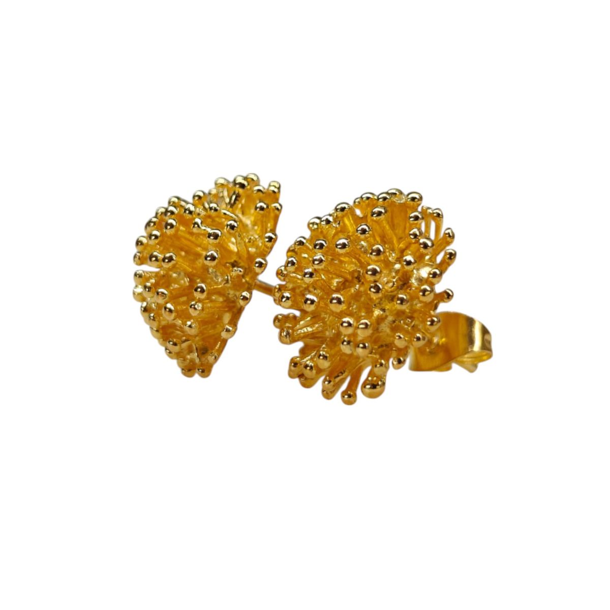 Golden Fireburst Studs – 18k Gold Plated