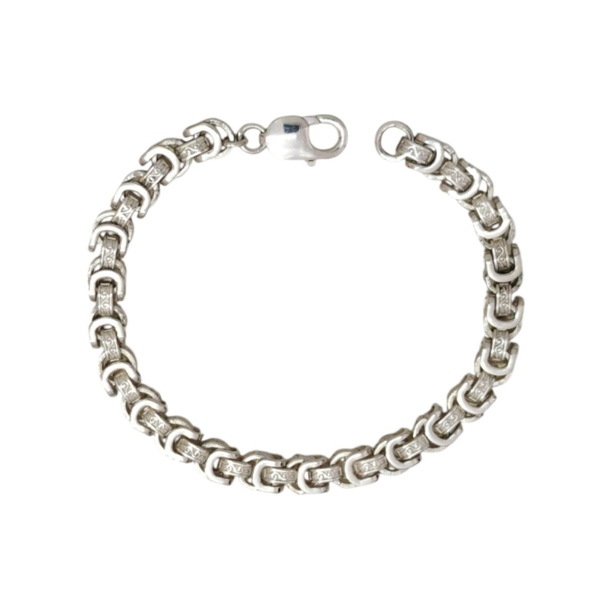 Bold Weave Bracelet in 999 Pure Silver Coating