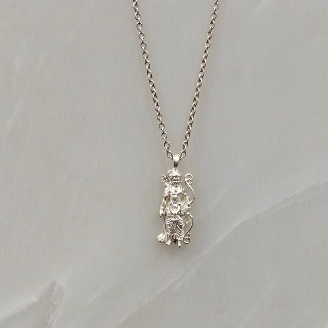 Shri Ram Necklace in 999 Pure Silver Coating