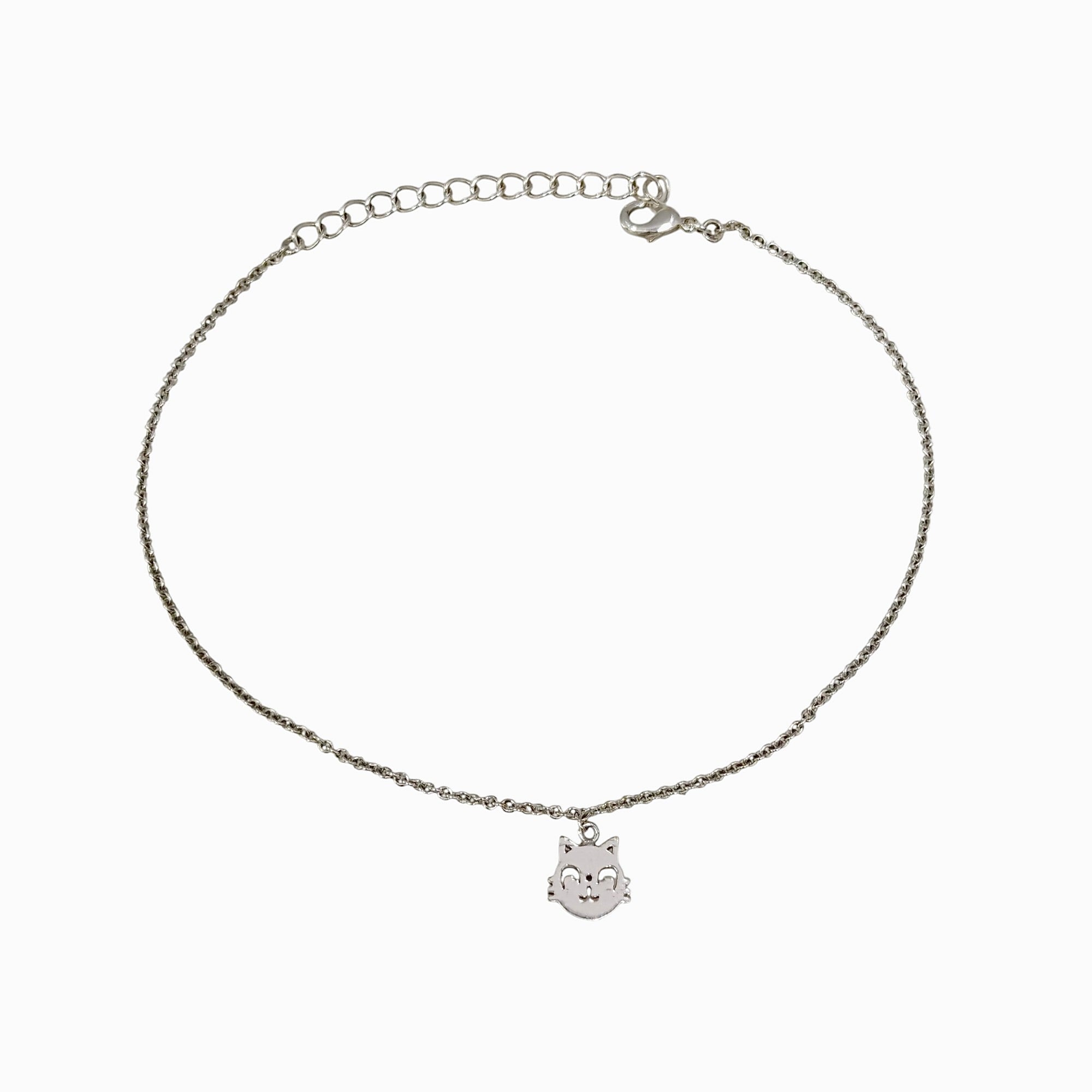 Kitty Anklet with 999 Pure Silver Plating