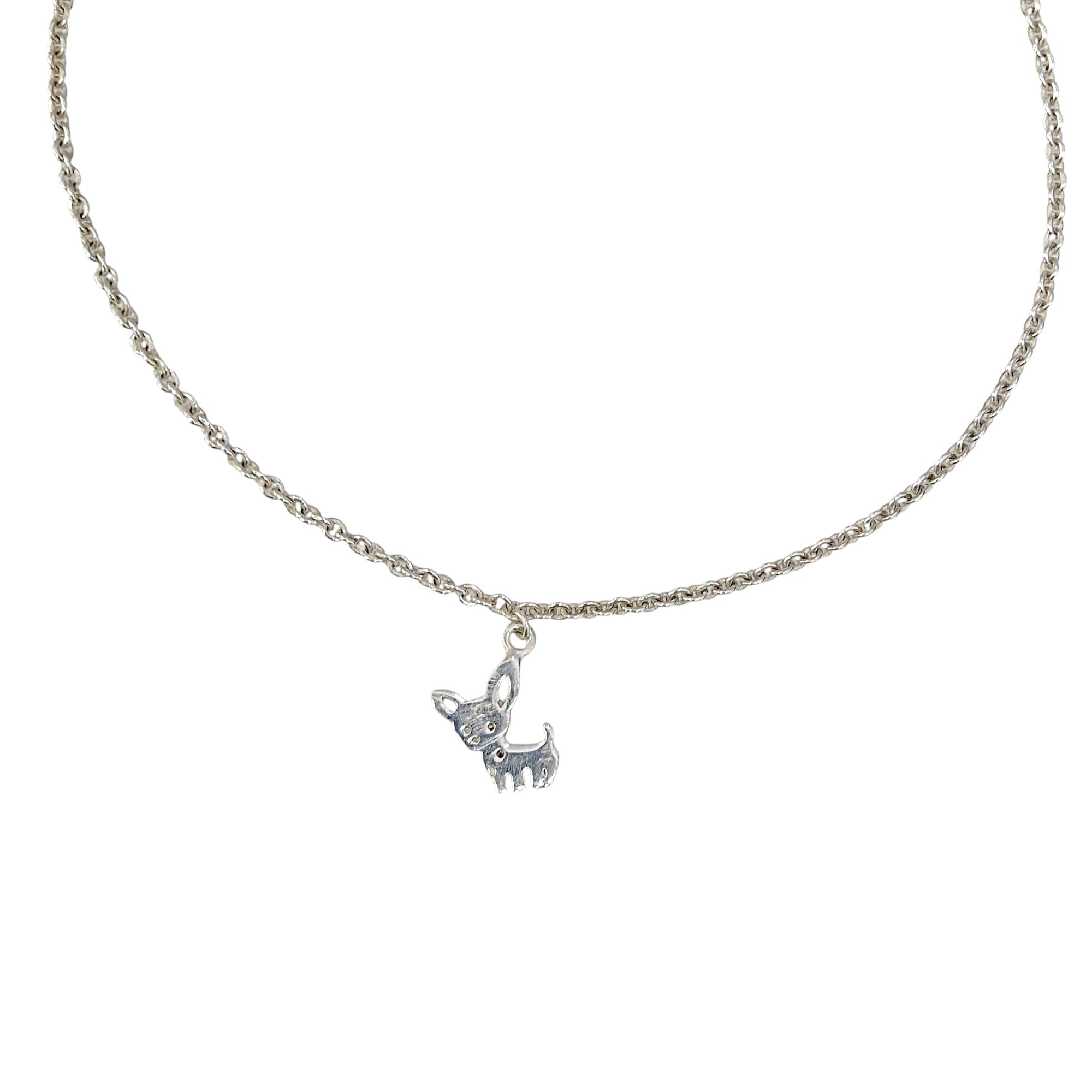Cute Cat Anklet with 999 Pure Silver Plating