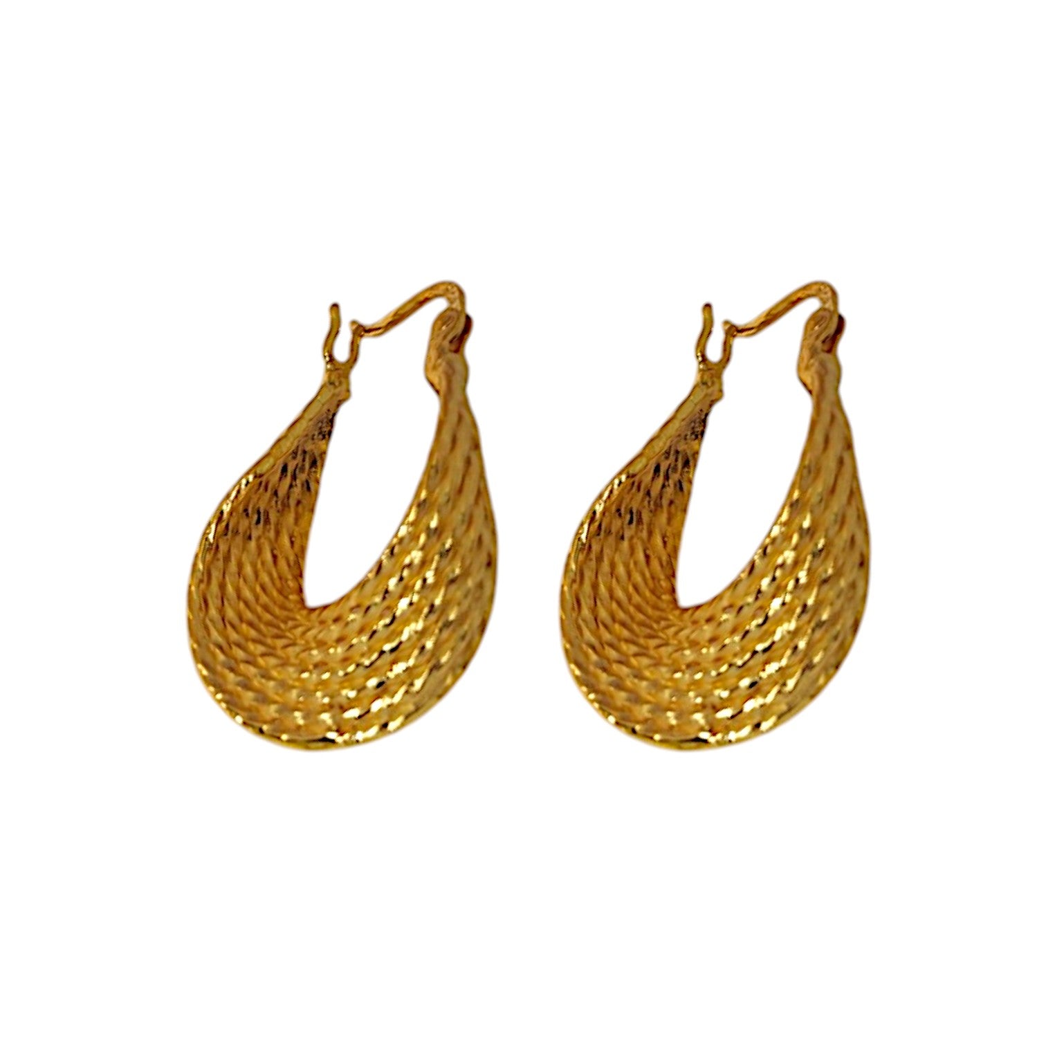 Curve Hoop in 18K Gold Plating