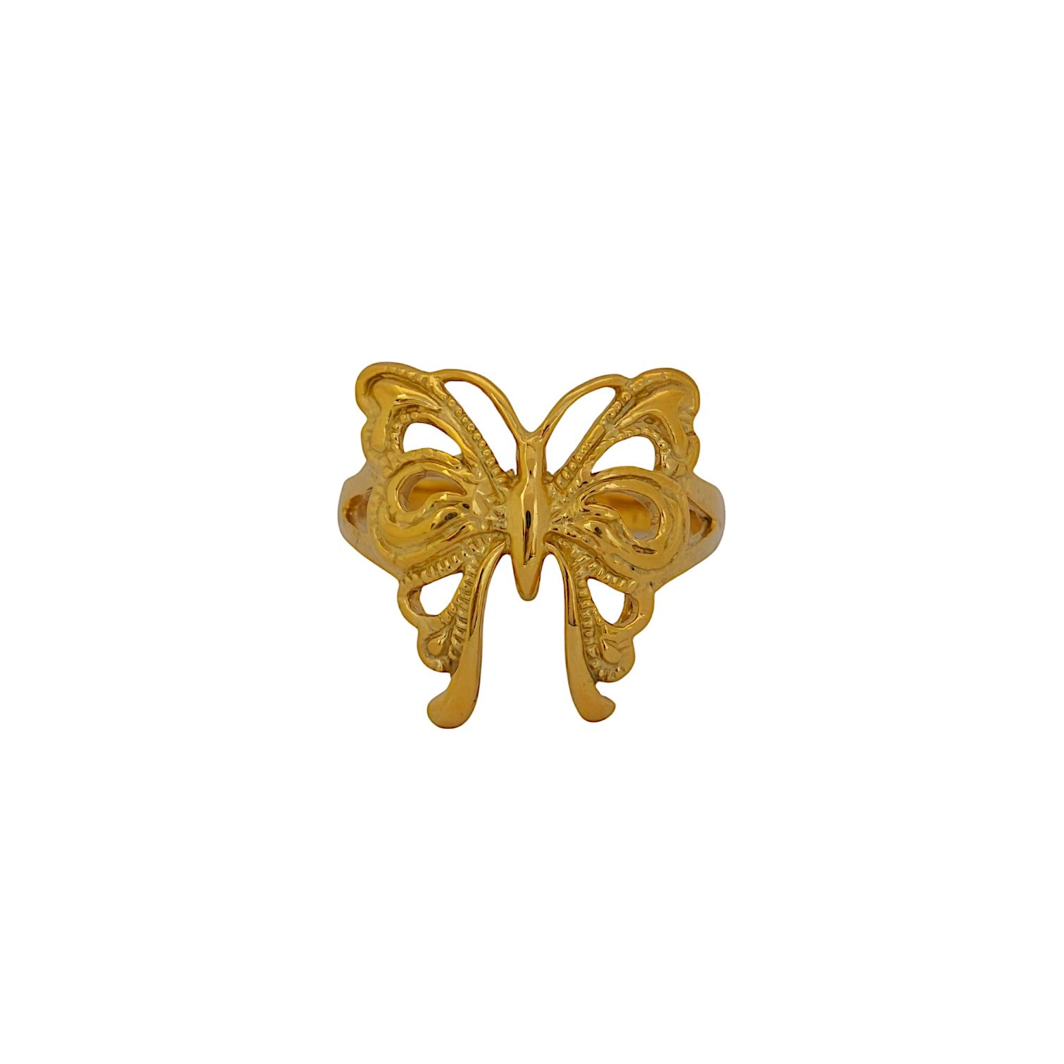 Butterfly Ring with 18k Goldplating