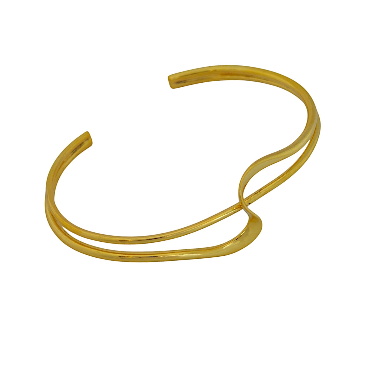 Flow Cuff with 18k Gold Plating