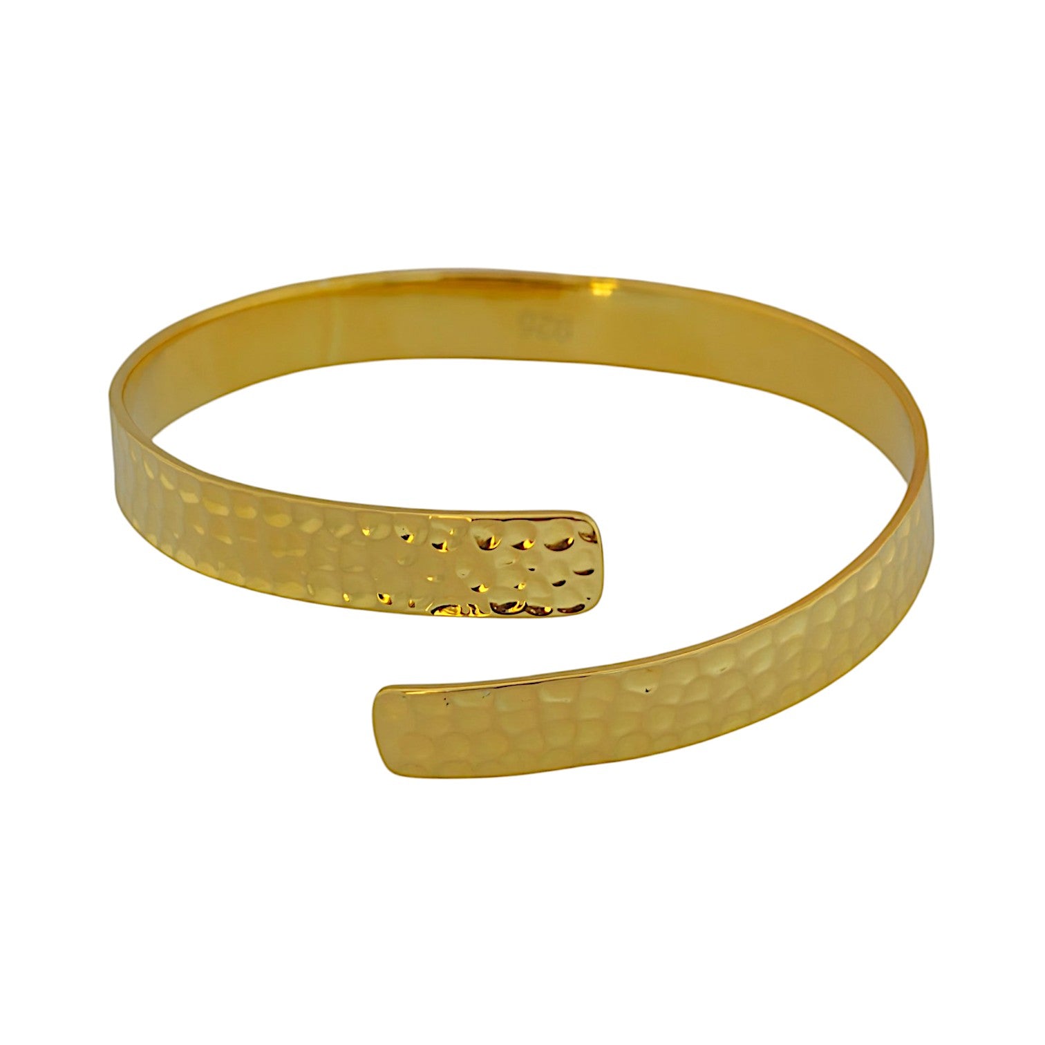Hammered Cuff in 18K Gold Plating