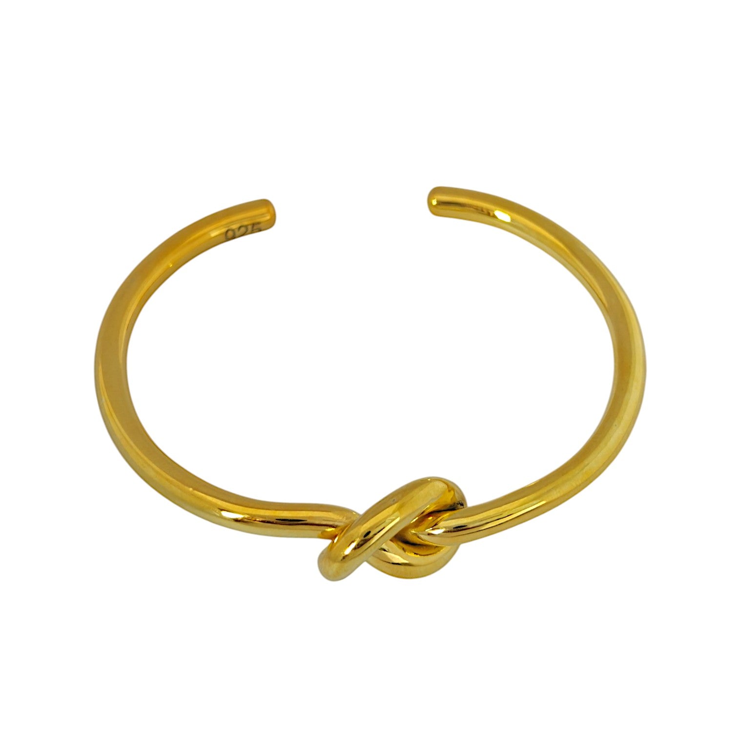 Single Knot Cuff in 18K Gold Plating