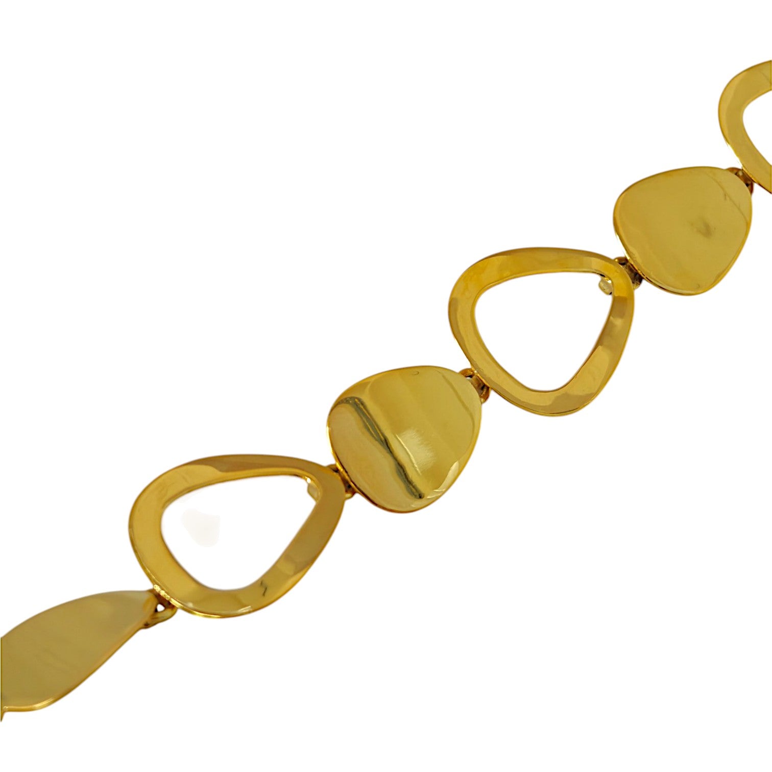 Metallic Triangle Bracelet in 18K Gold Plating
