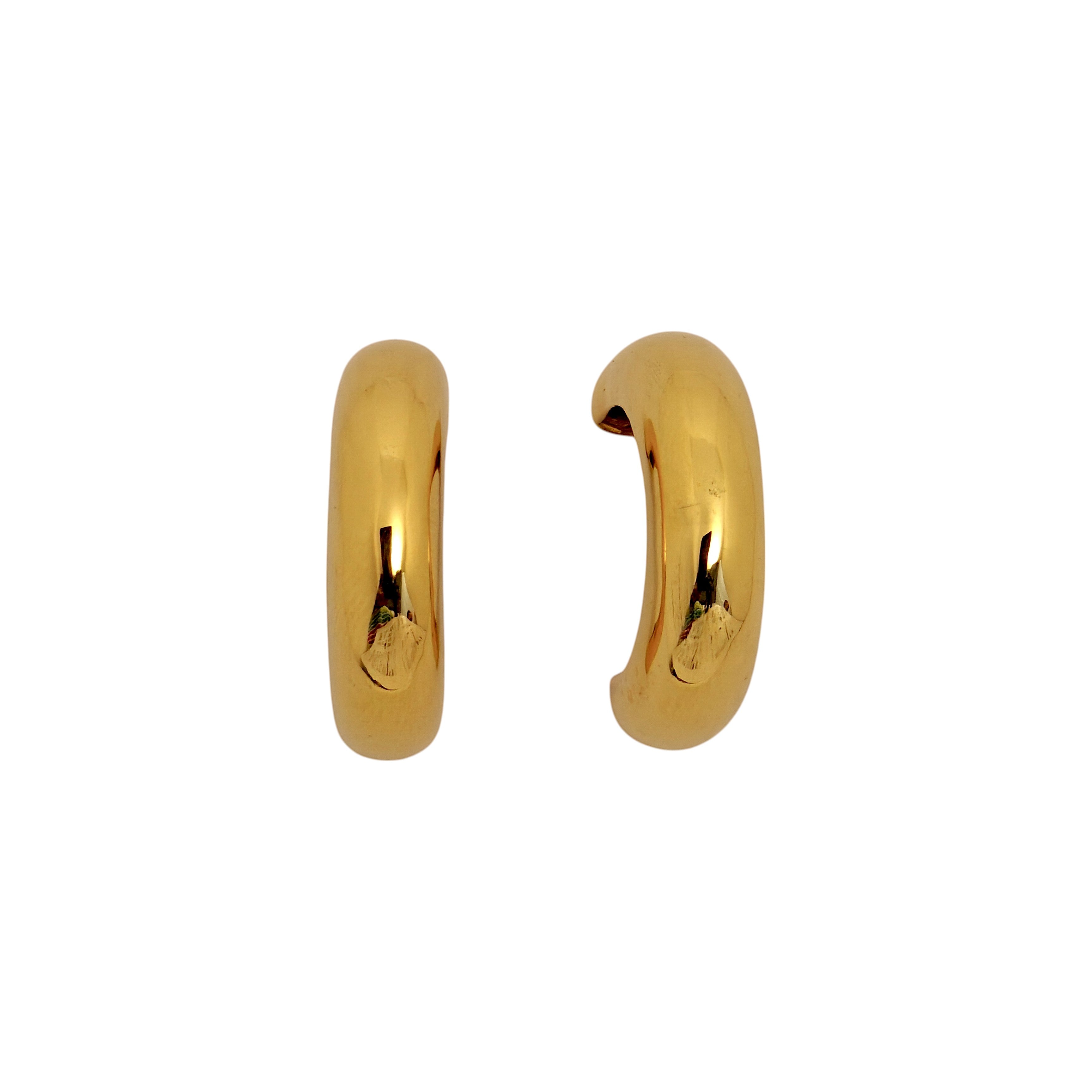 Classic Half Hoop in 18k Gold Plating