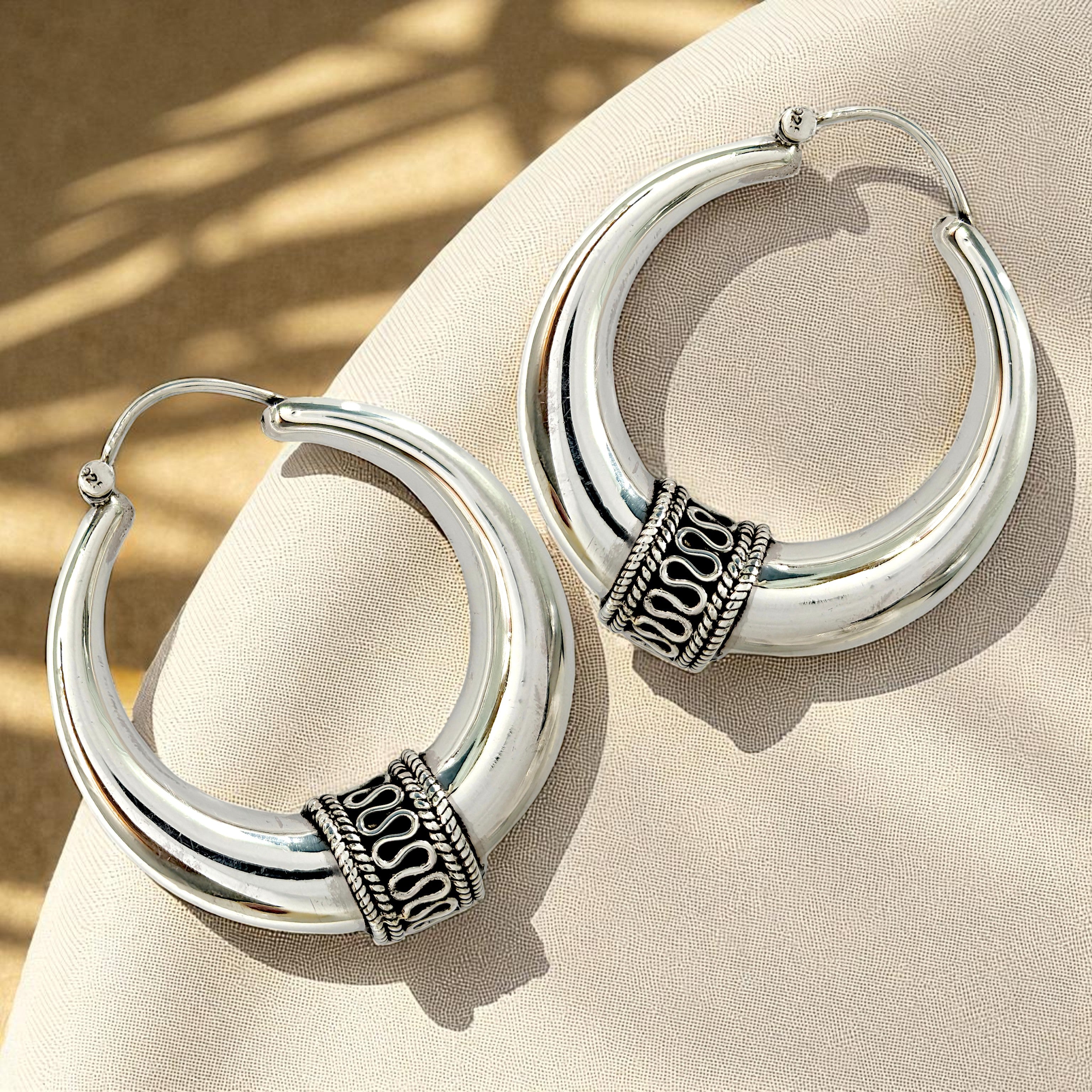 Bold Tribal Hoops