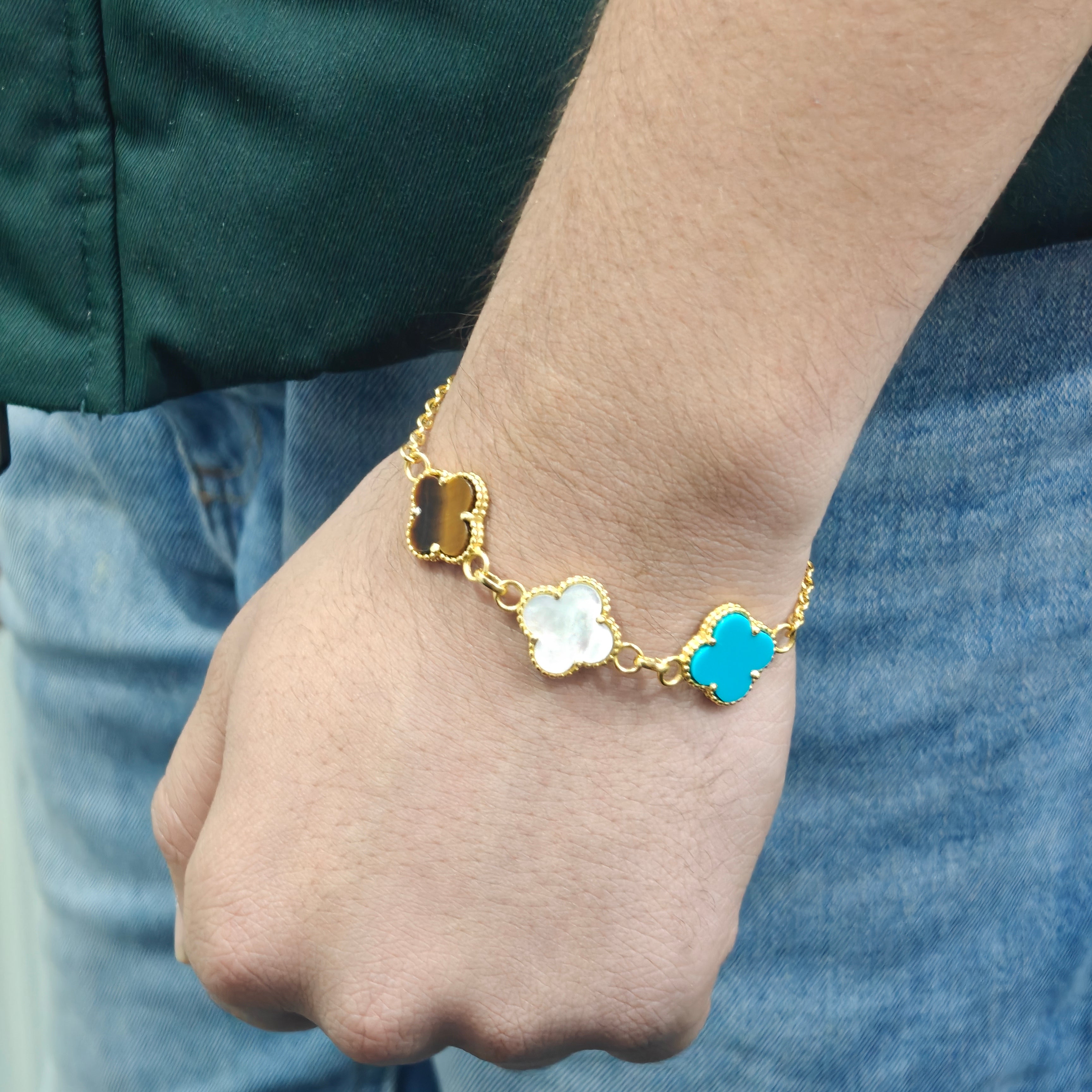 Trinity Clover Link Bracelet ⭐