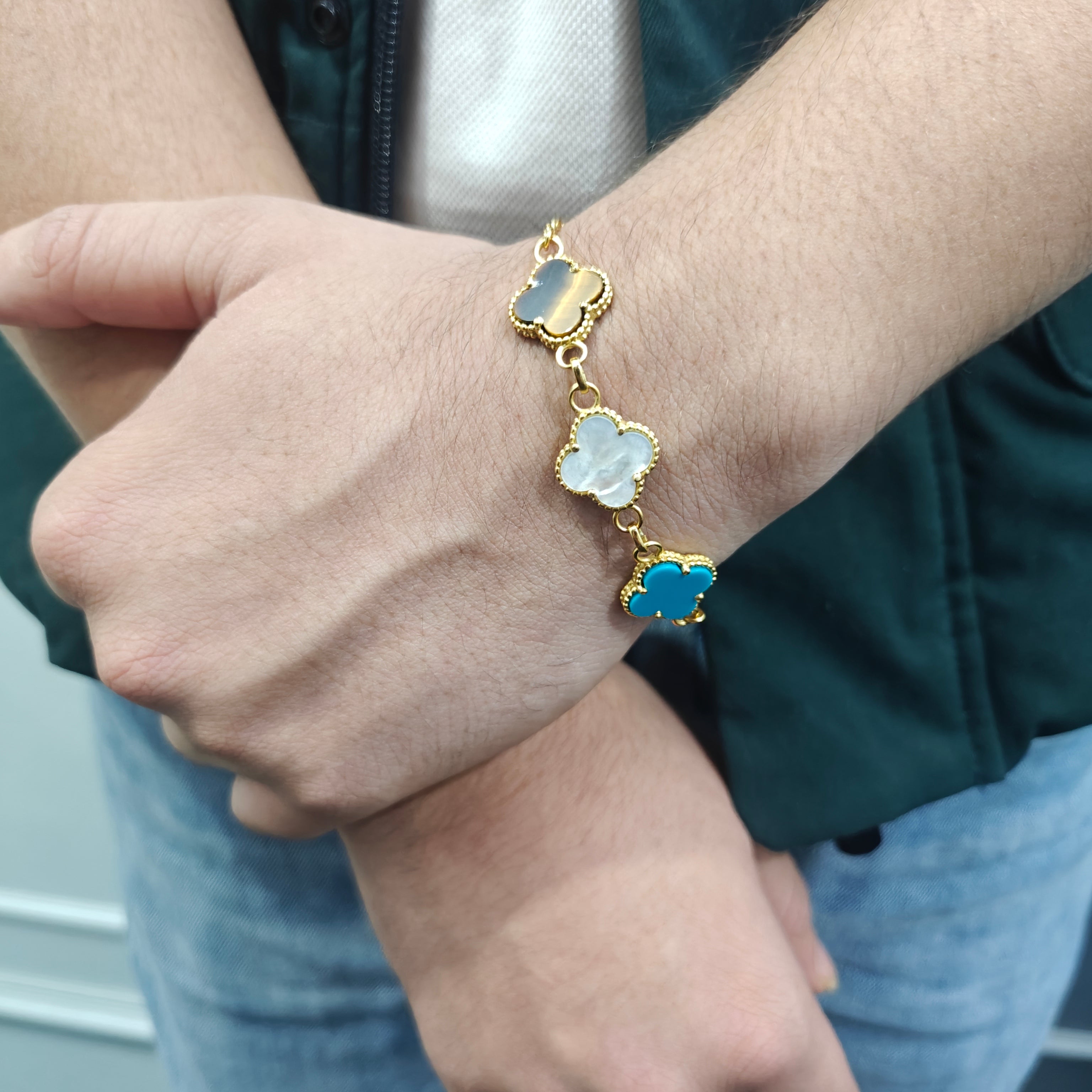 Trinity Clover Link Bracelet ⭐