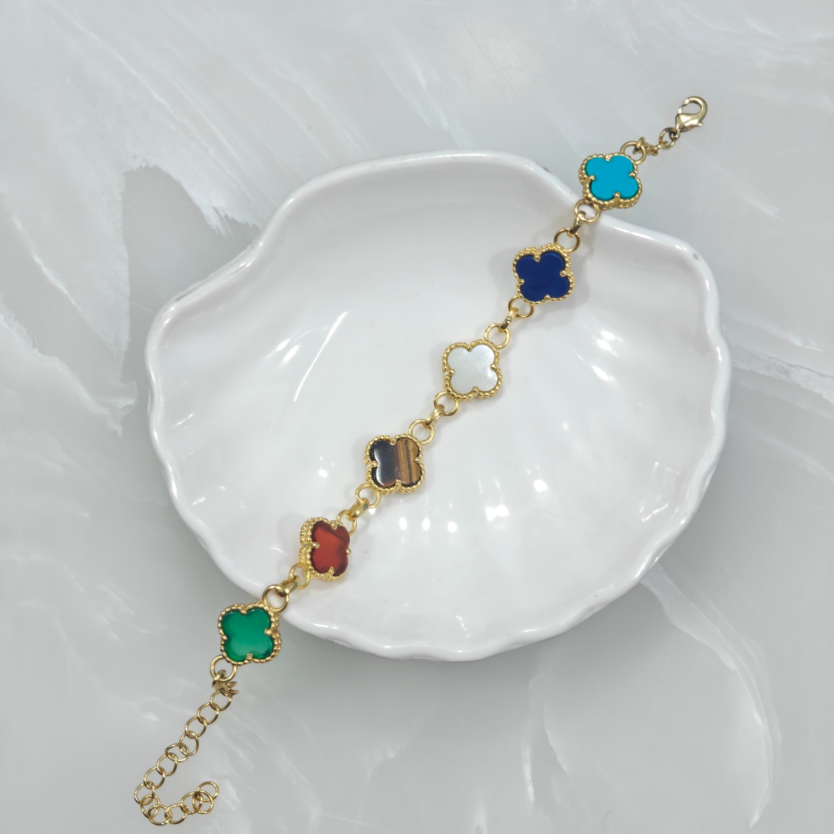 Infinite Spectrum Clover Bracelet