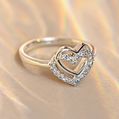 Twin Heart Ring