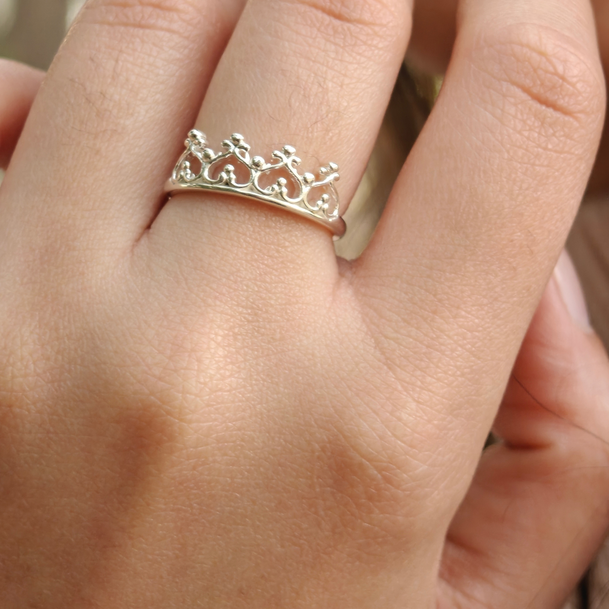 Mini Crown 925 Silver Ring