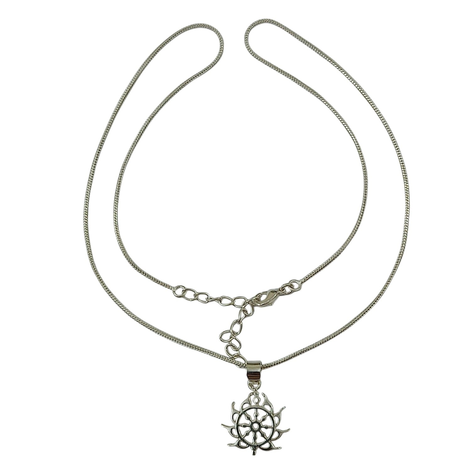 Unisex Sudarshan Chakra Pendant in 999 Pure Silver Plating