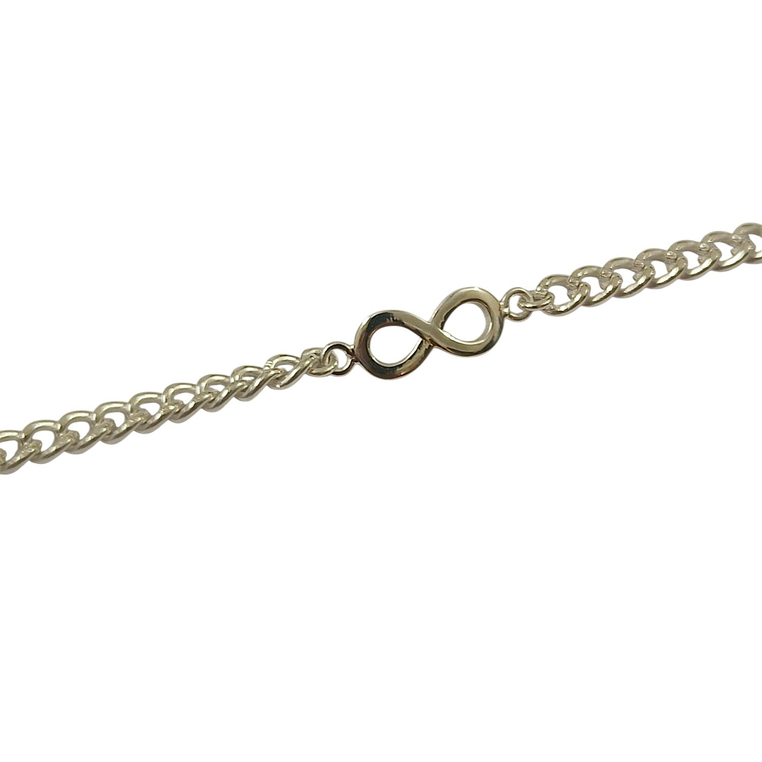 Men Infinity Bracelet in 999 Pure Silver Plating