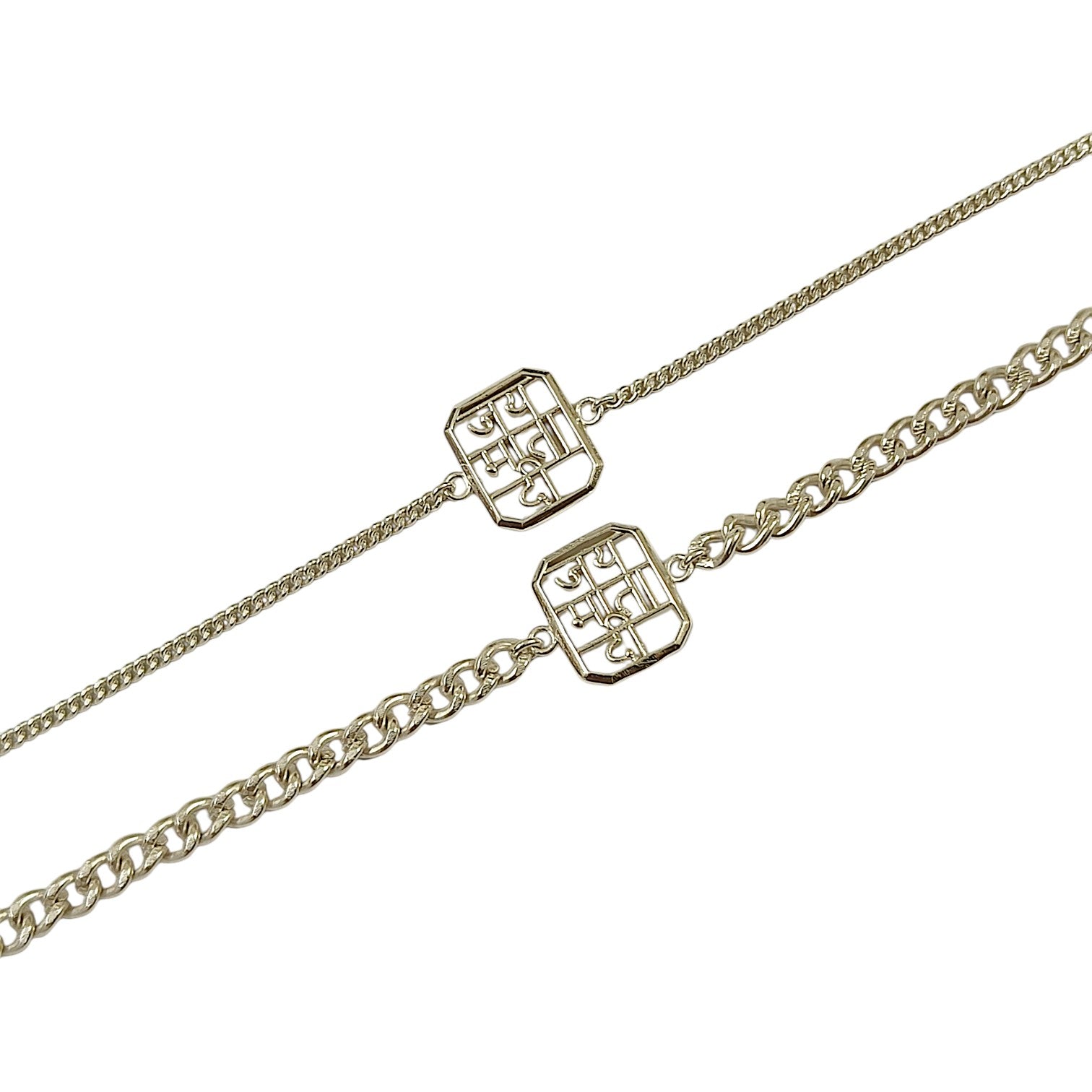 Couple Jai Mata Di Bracelet Set in 999 Pure Silver Plating
