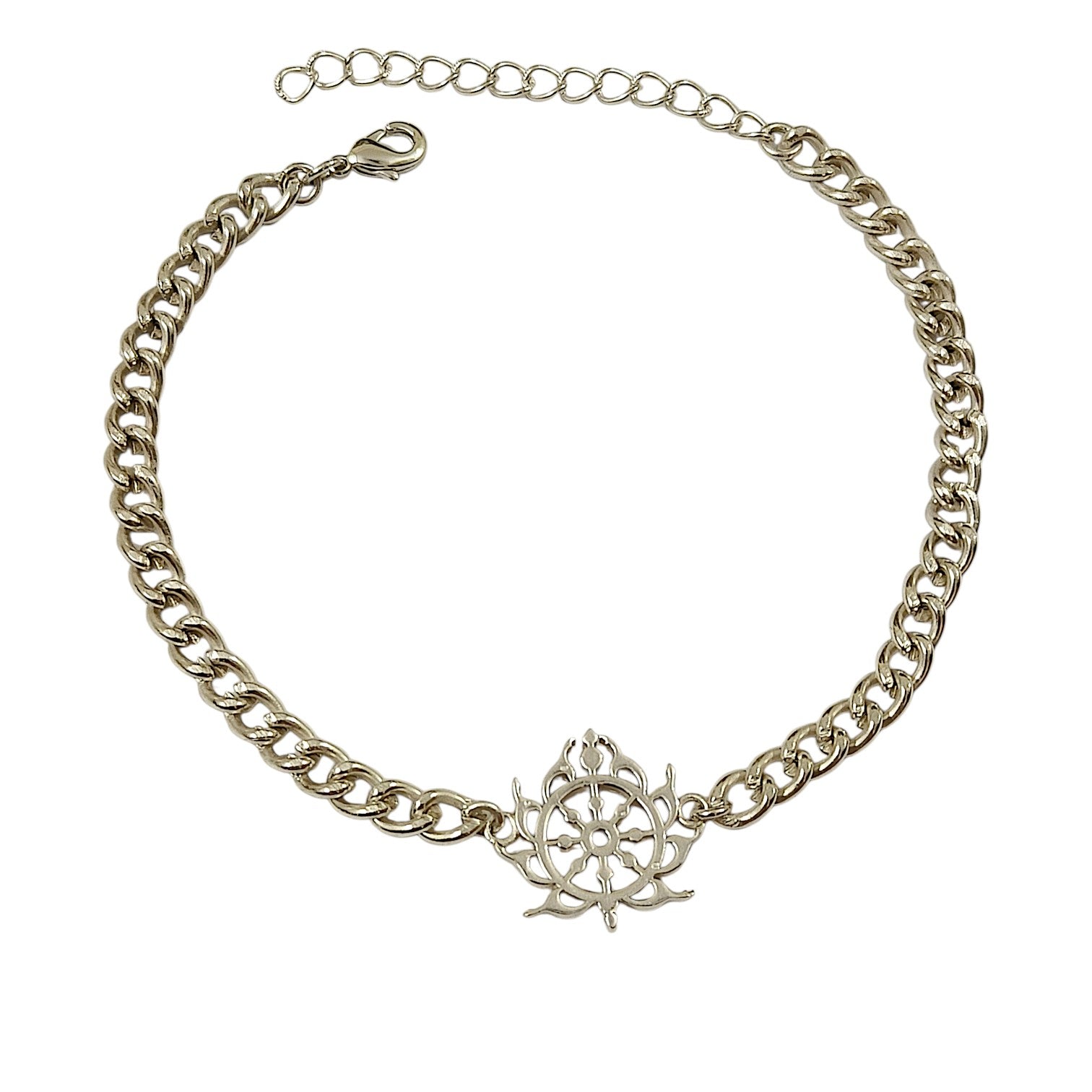 Men’s Sudarshan Chakra Bracelet in 999 Pure Silver Plating